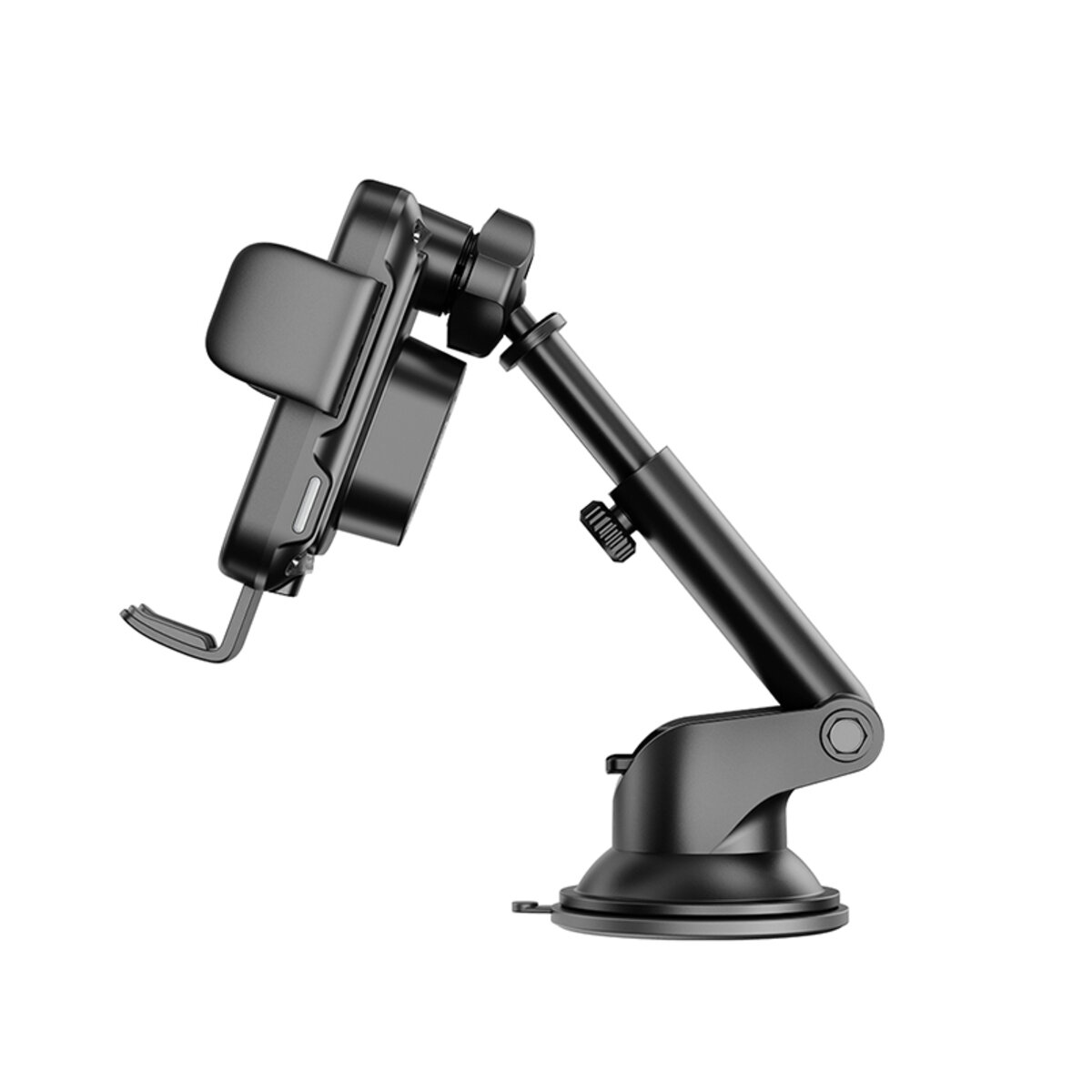 Держатель телефона автомобильный XO с беспроводной зарядкой WX036 Automatic Arm Clamp Type Wireless черный (XO-WX036) смотреть фото №3