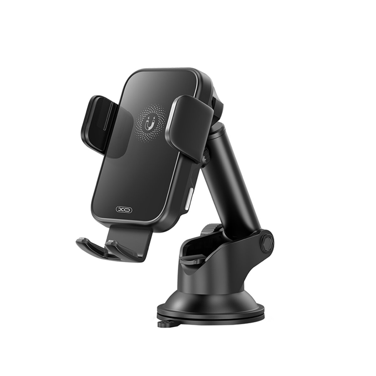 Держатель телефона автомобильный XO с беспроводной зарядкой WX036 Automatic Arm Clamp Type Wireless черный (XO-WX036) смотреть фото №4