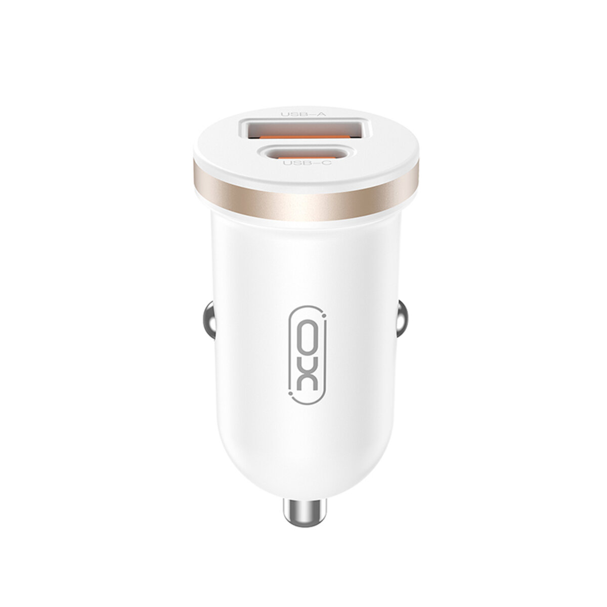 Автомобільний зарядний пристрій XO CC56 Plastic mini 30W білий (XO-CC56-white) дивитися фото №1