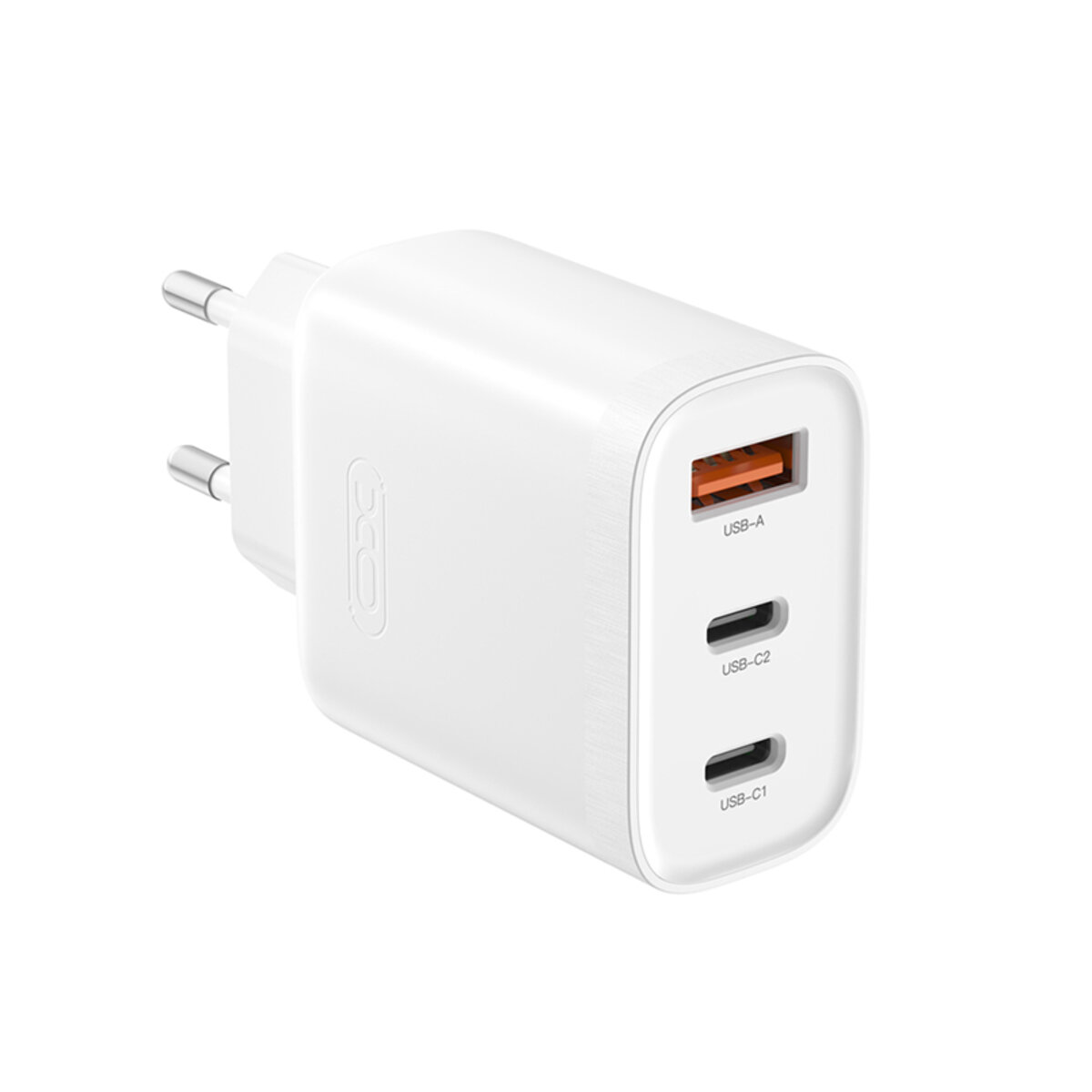 Мережевий зарядний пристрій XO L117 PD45W/QC18W 2USB-C+1USB-A білий (XO-L117) дивитися фото №1