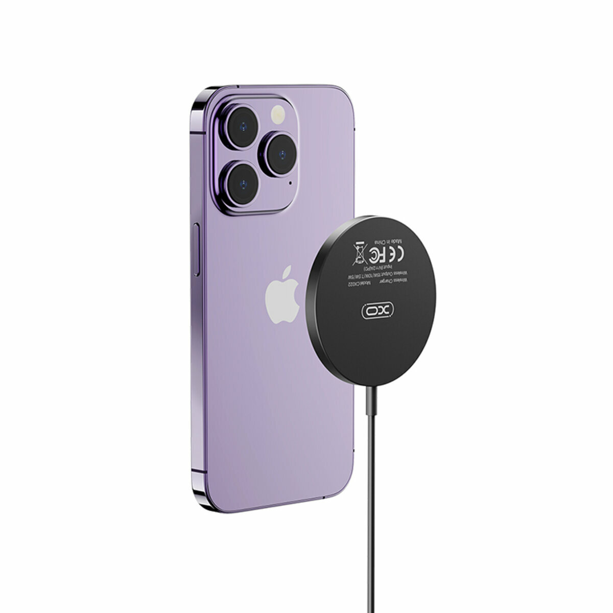 Бездротовий зарядний пристрій XO CX022 Magnetic Wireless Charger Type-C чорний (XO-CX022-Black) дивитися фото №6