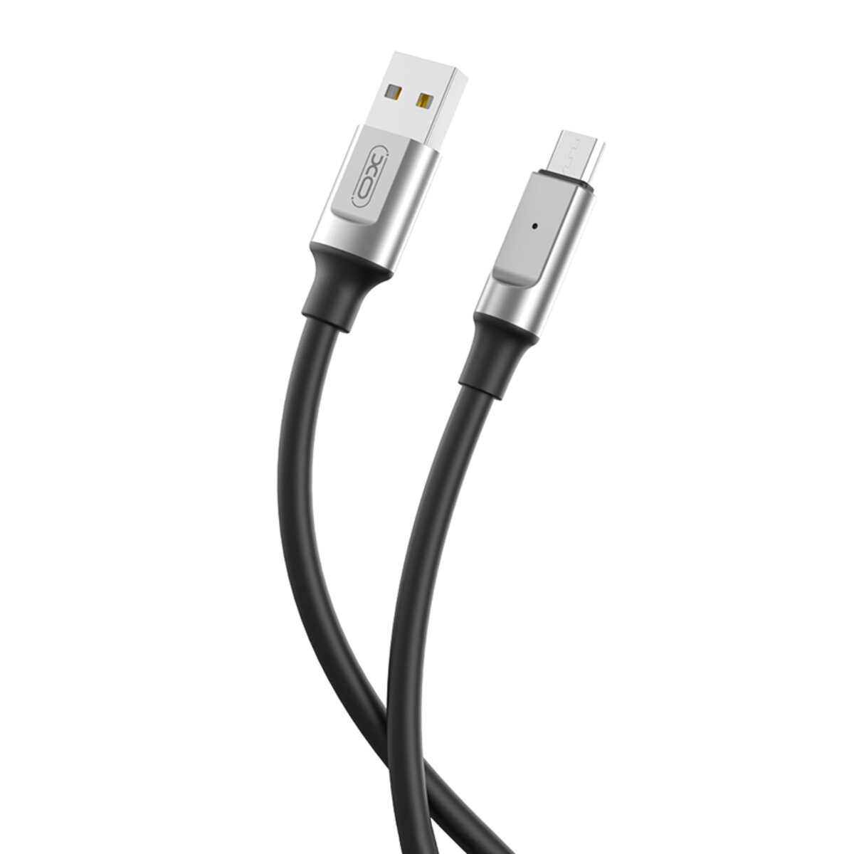 Кабель XO Liquid Silicone USB to Lightning 6A 1м чорний (XO-NB251A-Black) дивитися фото №1