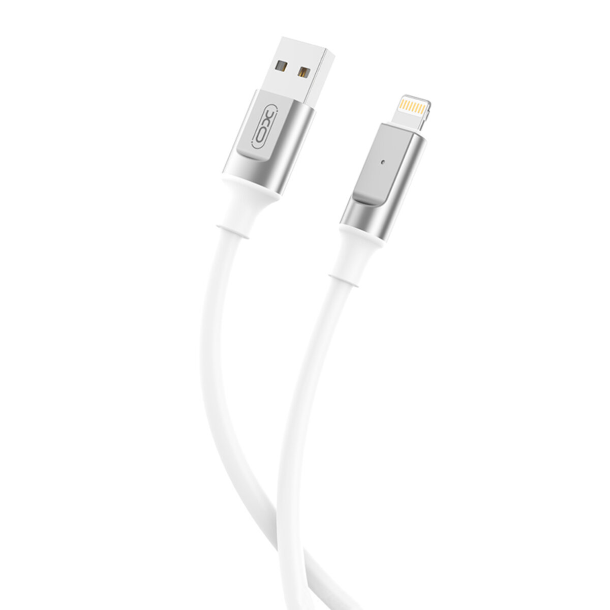 Кабель XO Liquid Silicone USB to Type-C 6A 1м білий (XO-NB251B-White) дивитися фото №1