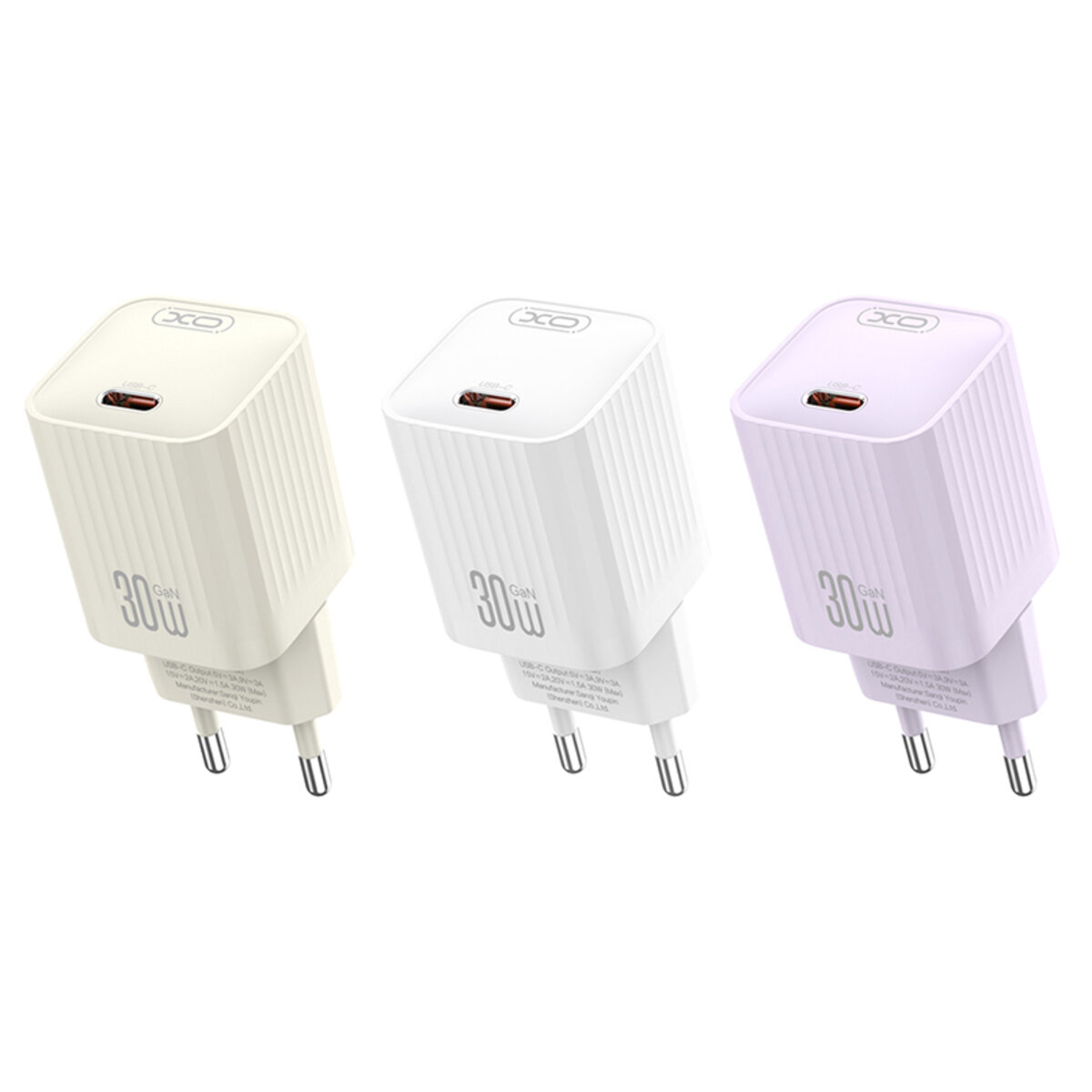 Мережевий зарядний пристрій XO L148 PD30W USB-C білий (XO-L148) дивитися фото №3