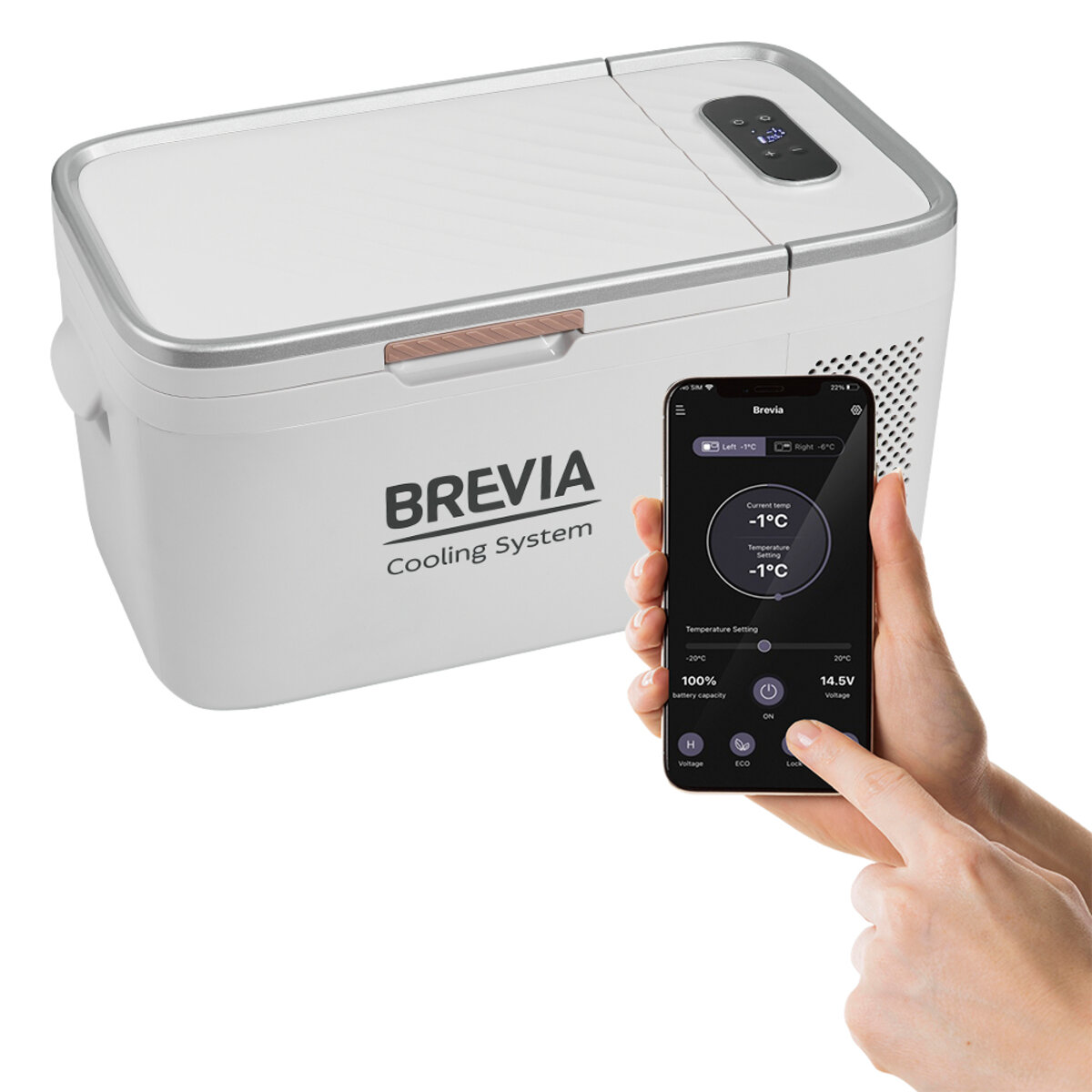 Холодильник автомобільний Brevia 16л 23160 (23160) дивитися фото №8