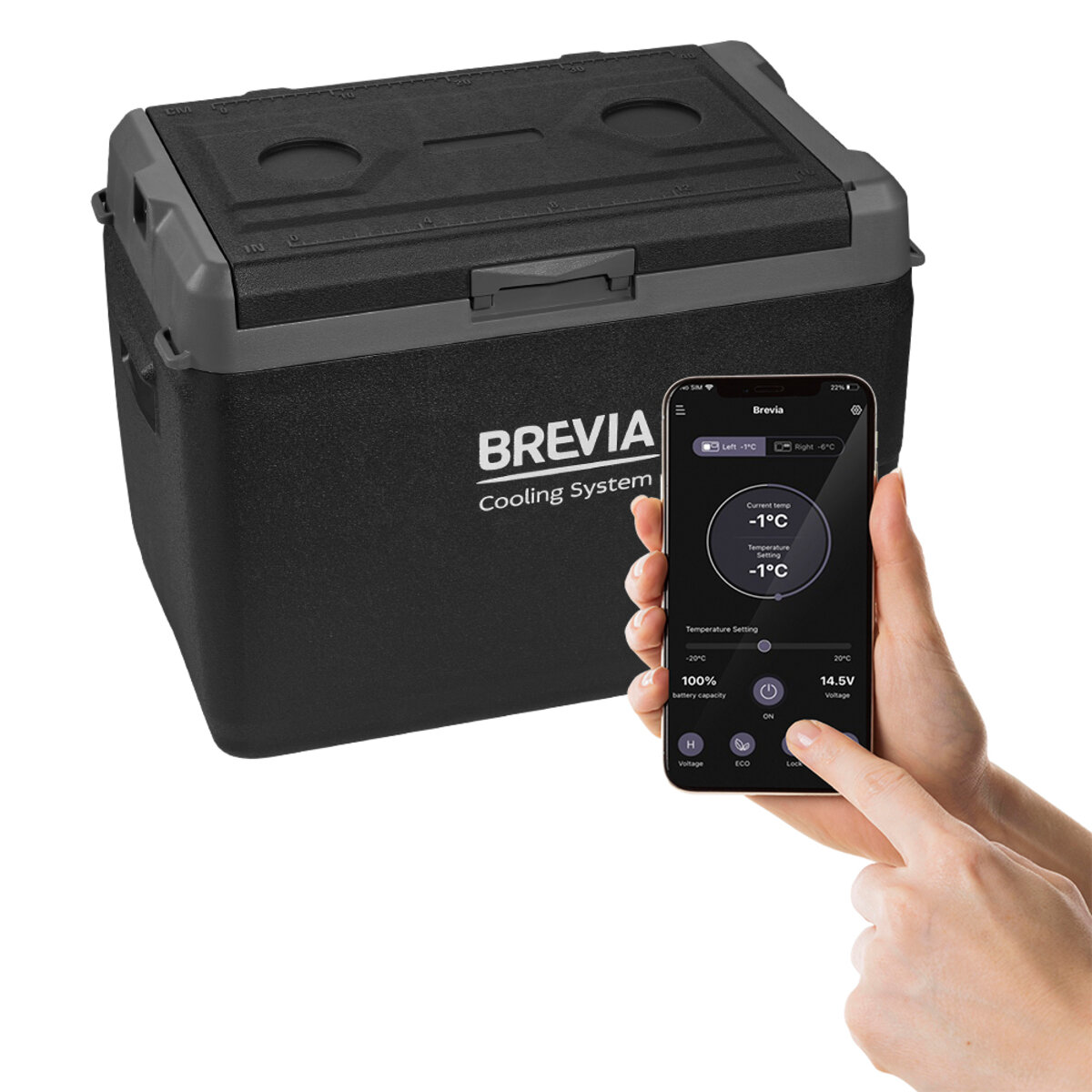 Холодильник автомобільний Brevia 37л 23350 (23350) дивитися фото №2