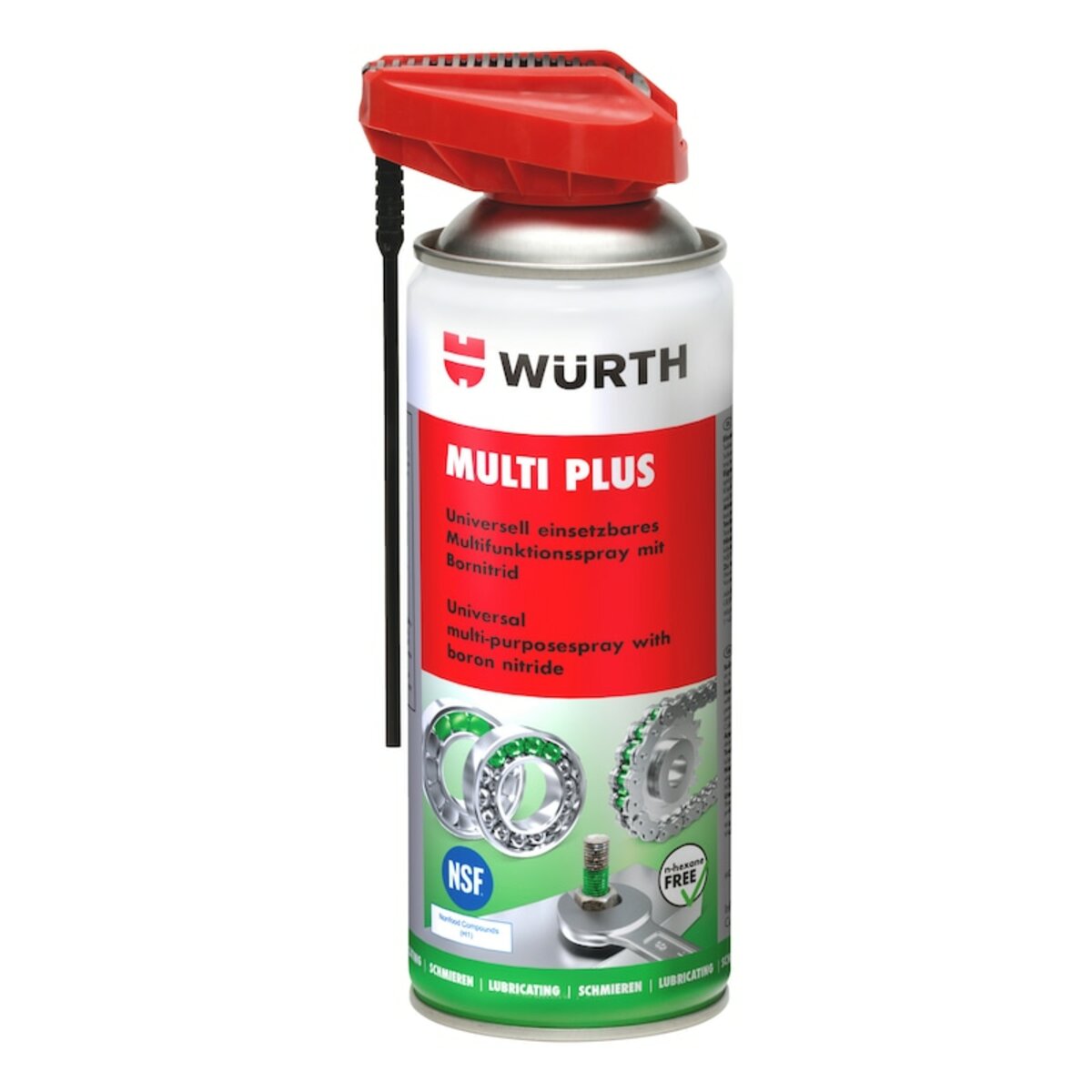 Змазка багатофункціональна Wurth Multi Plus синтетична 400мл (0893056000) дивитися фото №1