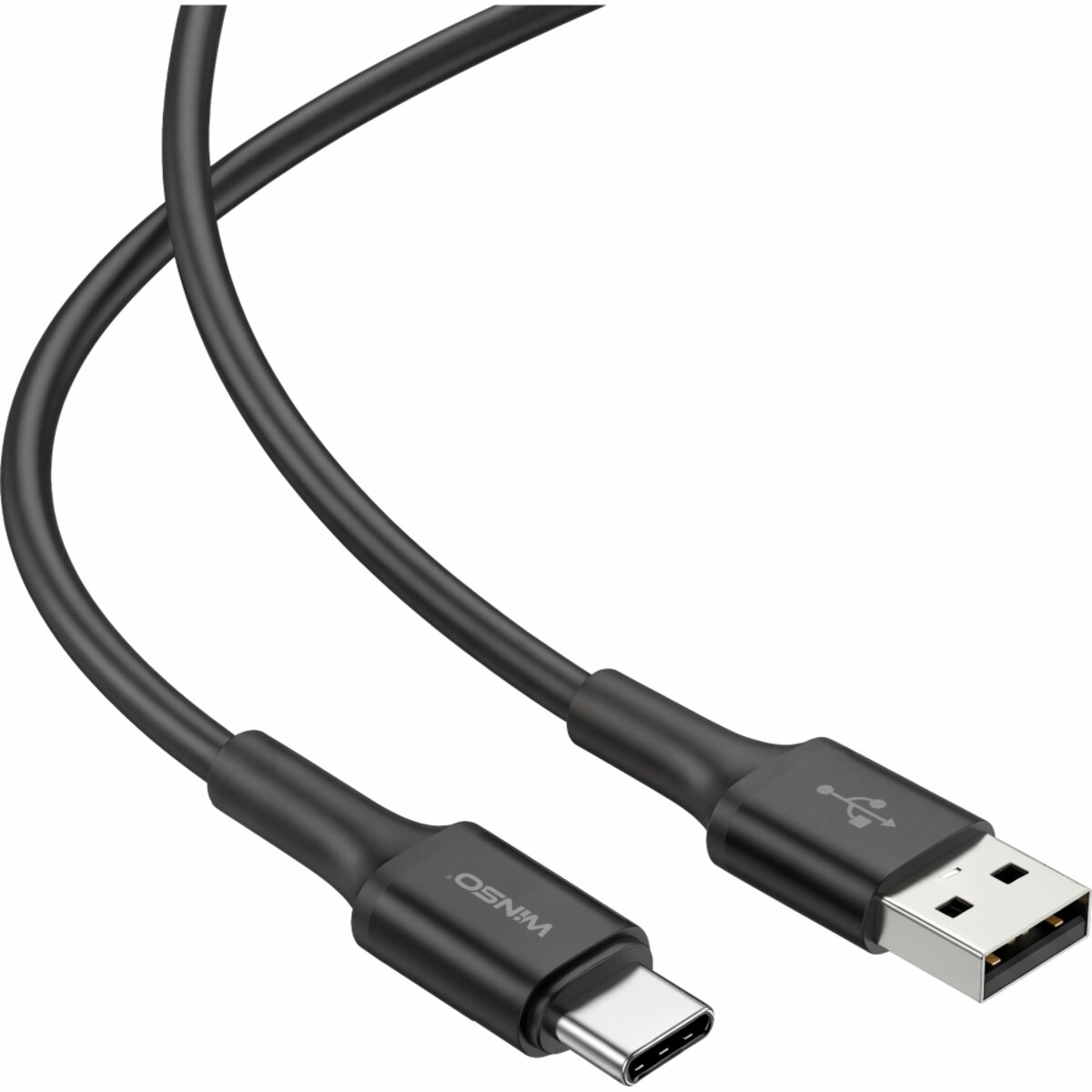 Кабель Winso Pro USB to Type-C TPE 1,2м чорний (222123B) дивитися фото №3