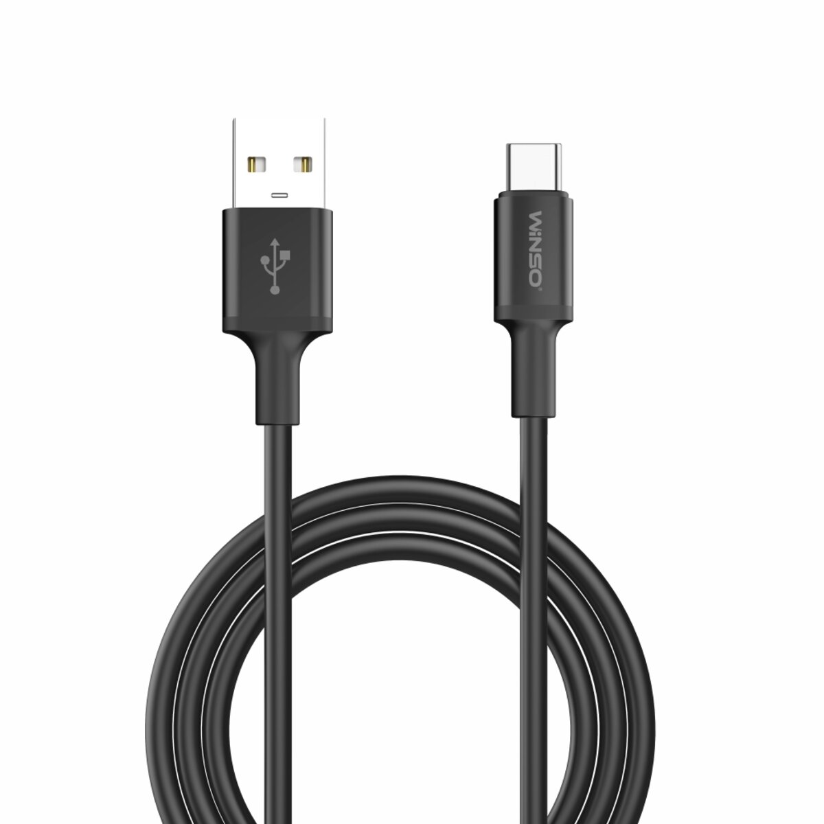Кабель Winso Pro USB to Type-C TPE 1,2м чорний (222123B) дивитися фото №1