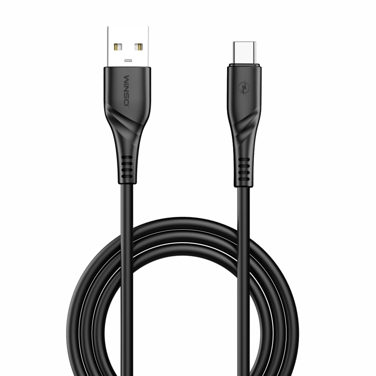 Кабель Winso Pro USB to Type-C PVC 1м чорний (221103B) дивитися фото №1