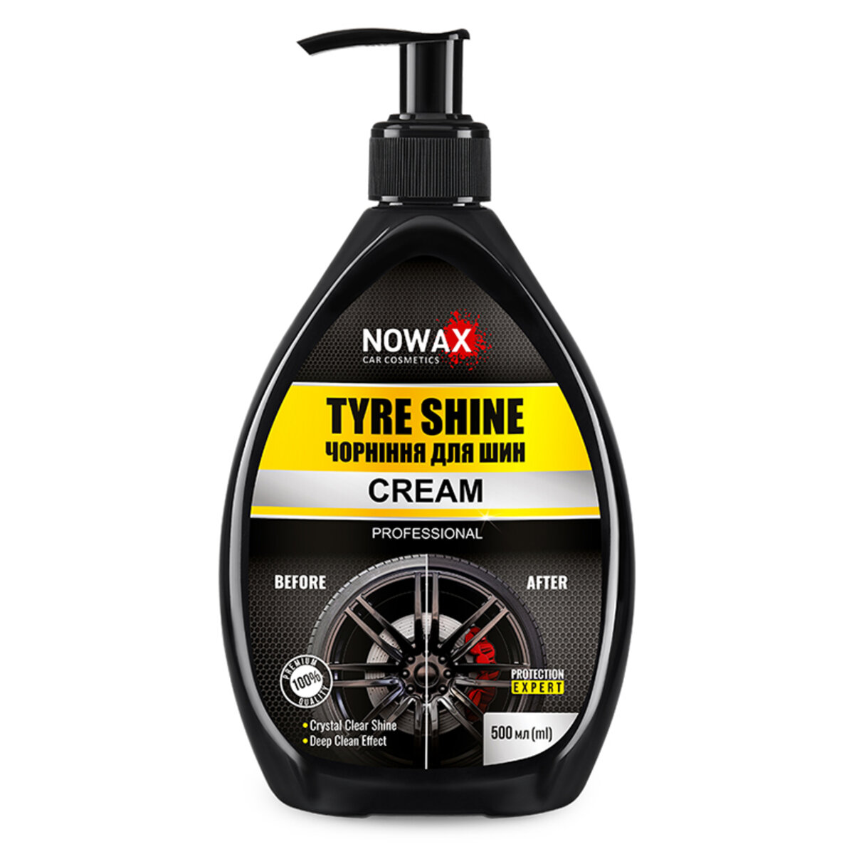 Чернение для шин Nowax Tyre Shine Cream 500мл (NX50150) смотреть фото №1