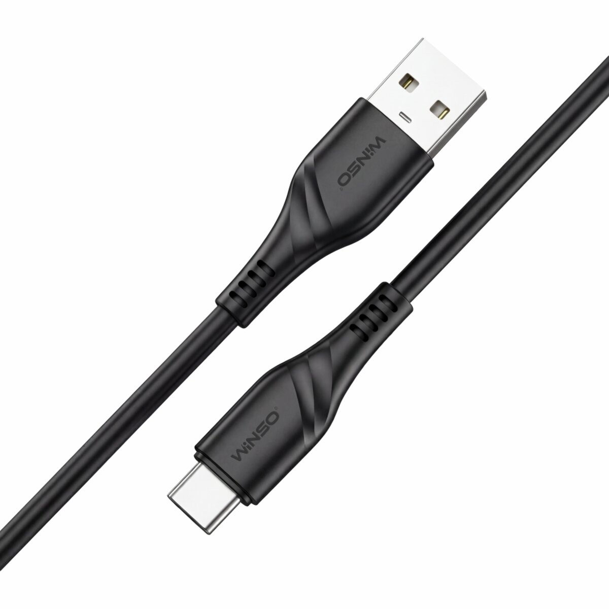 Кабель Winso Pro USB to Type-C PVC 2м чорний (221203B) дивитися фото №2