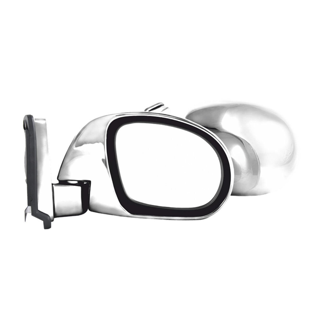 Дзеркала бокові Carlife, унів. колір хром, з шарніром, сферичне - опукле, антибл. покр.. комп.2шт (VM520) дивитися фото №1