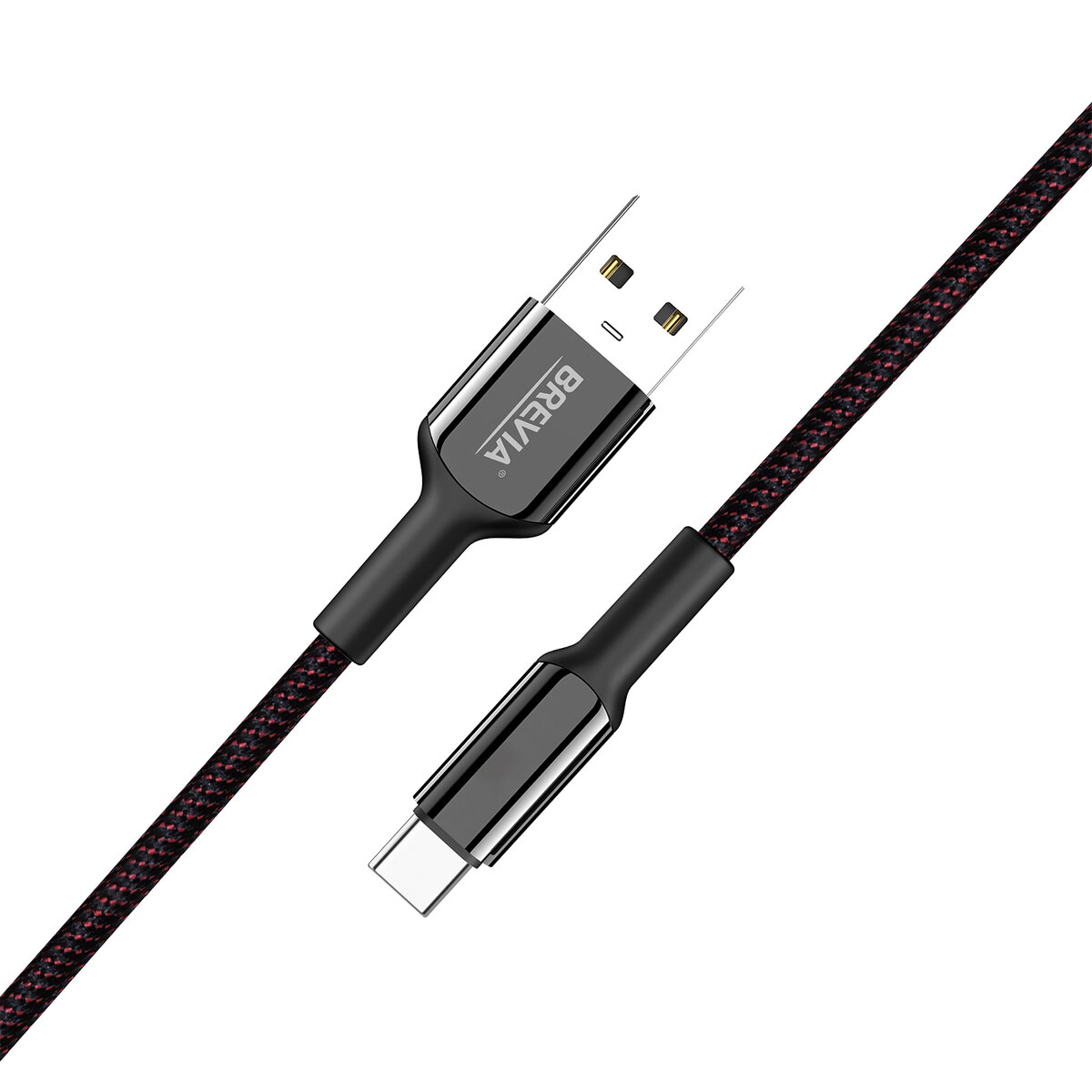 Кабель Brevia USB to Type-C 2,4А 1,2м, черный box (54120BUCC1) смотреть фото №2