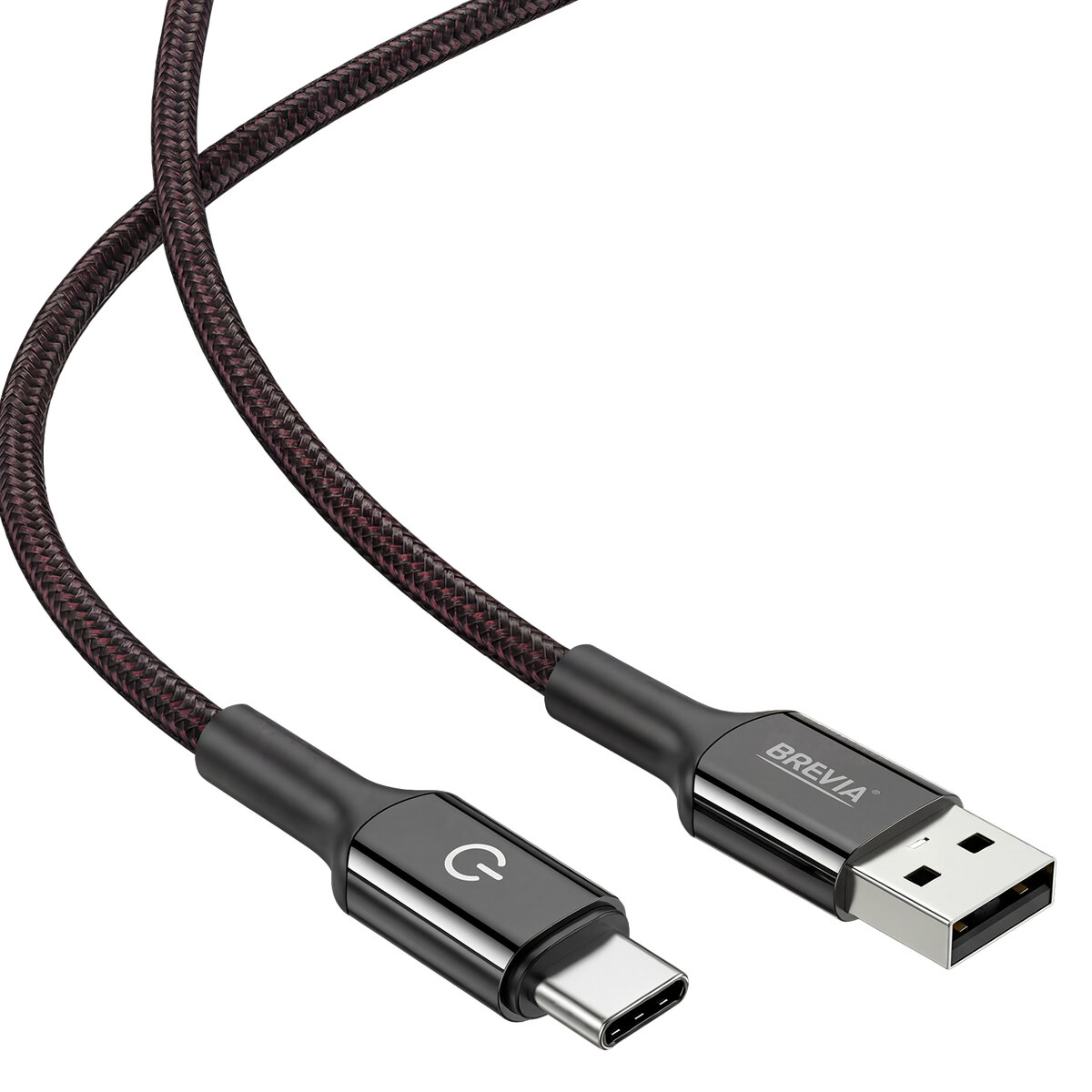 Кабель Brevia USB to Type-C 2,4А 1,2м, черный box (54120BUCC1) смотреть фото №3