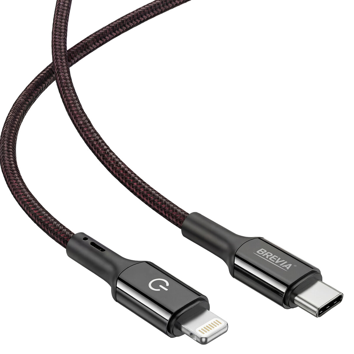 Кабель Brevia Type-C to Lightning 30W 1,2м, черный box (54120BCLC1) смотреть фото №3