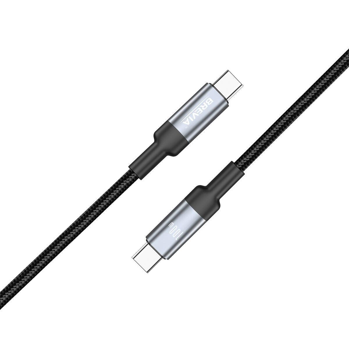 Кабель Brevia Type-C to Type-C 100W 2м, черный box (57200BCCC1) смотреть фото №2