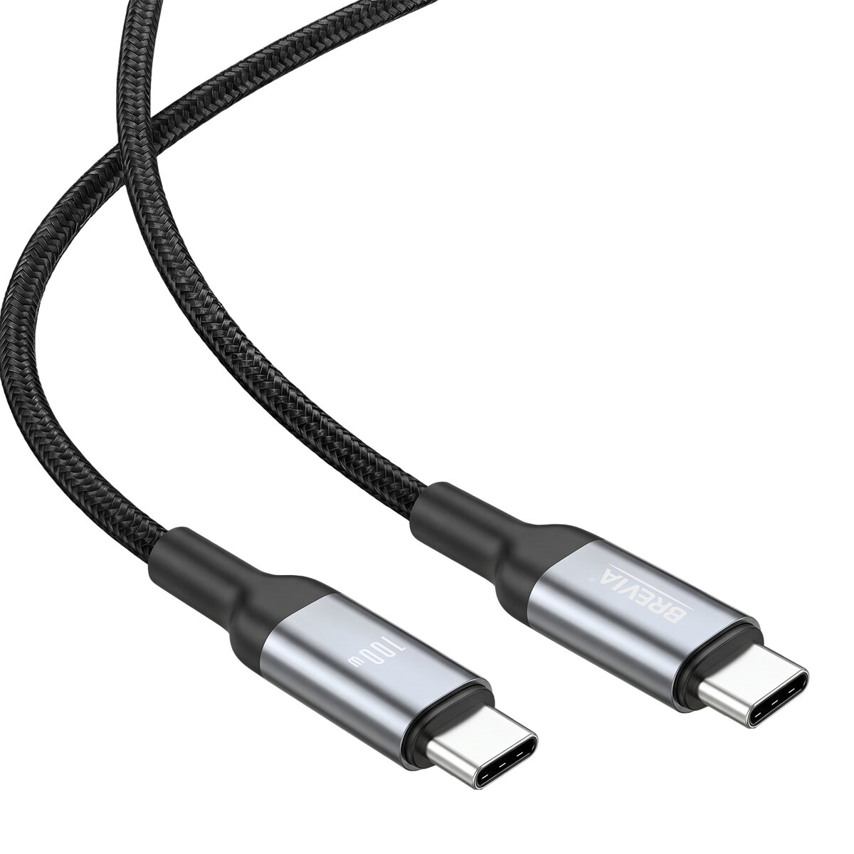 Кабель Brevia Type-C to Type-C 100W 2м, черный box (57200BCCC1) смотреть фото №3