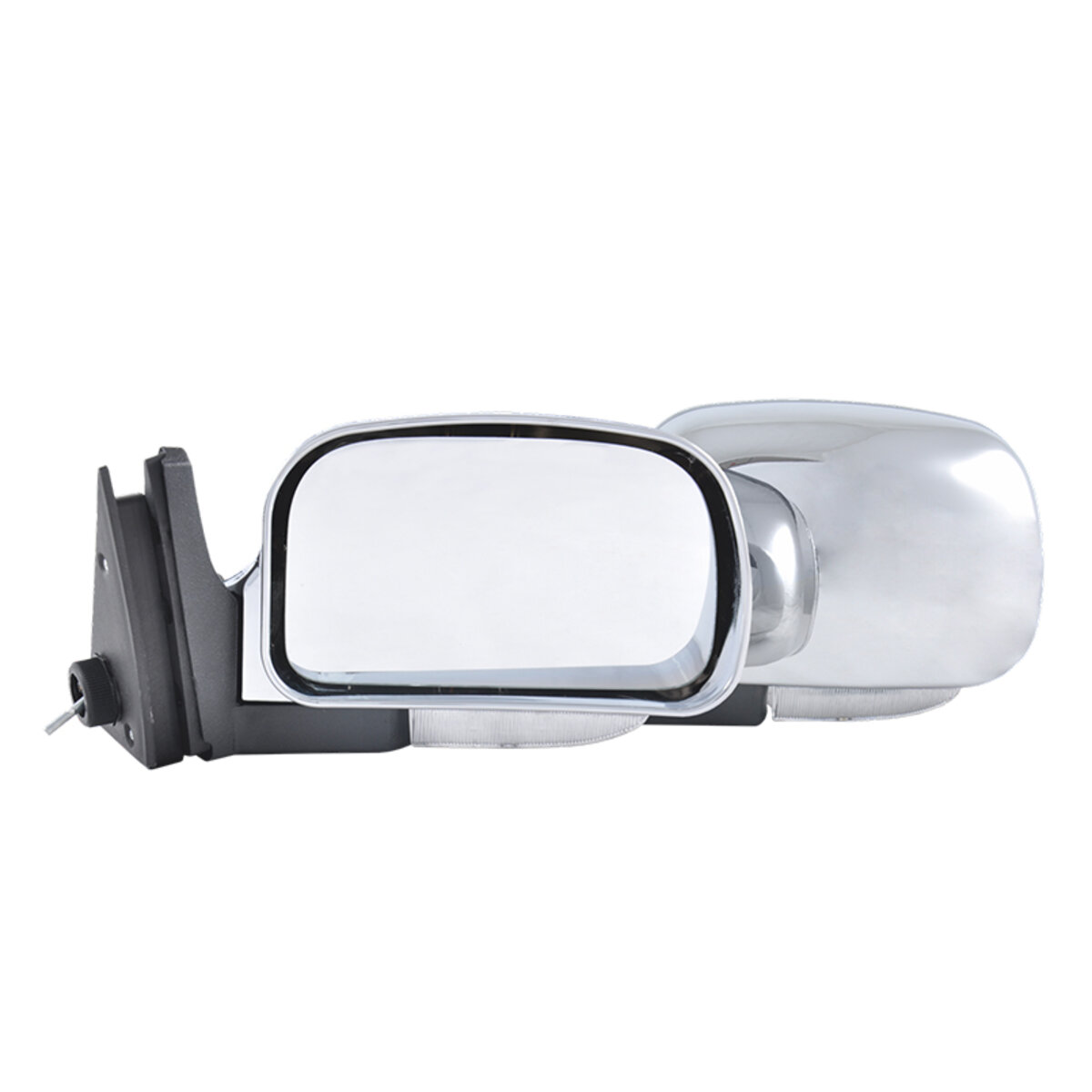 Дзеркала бокові Carlife, ВАЗ 2104, 05, 07 колір хром з повтор. повороту, сф. антибл., компл 2шт (VM721) дивитися фото №1