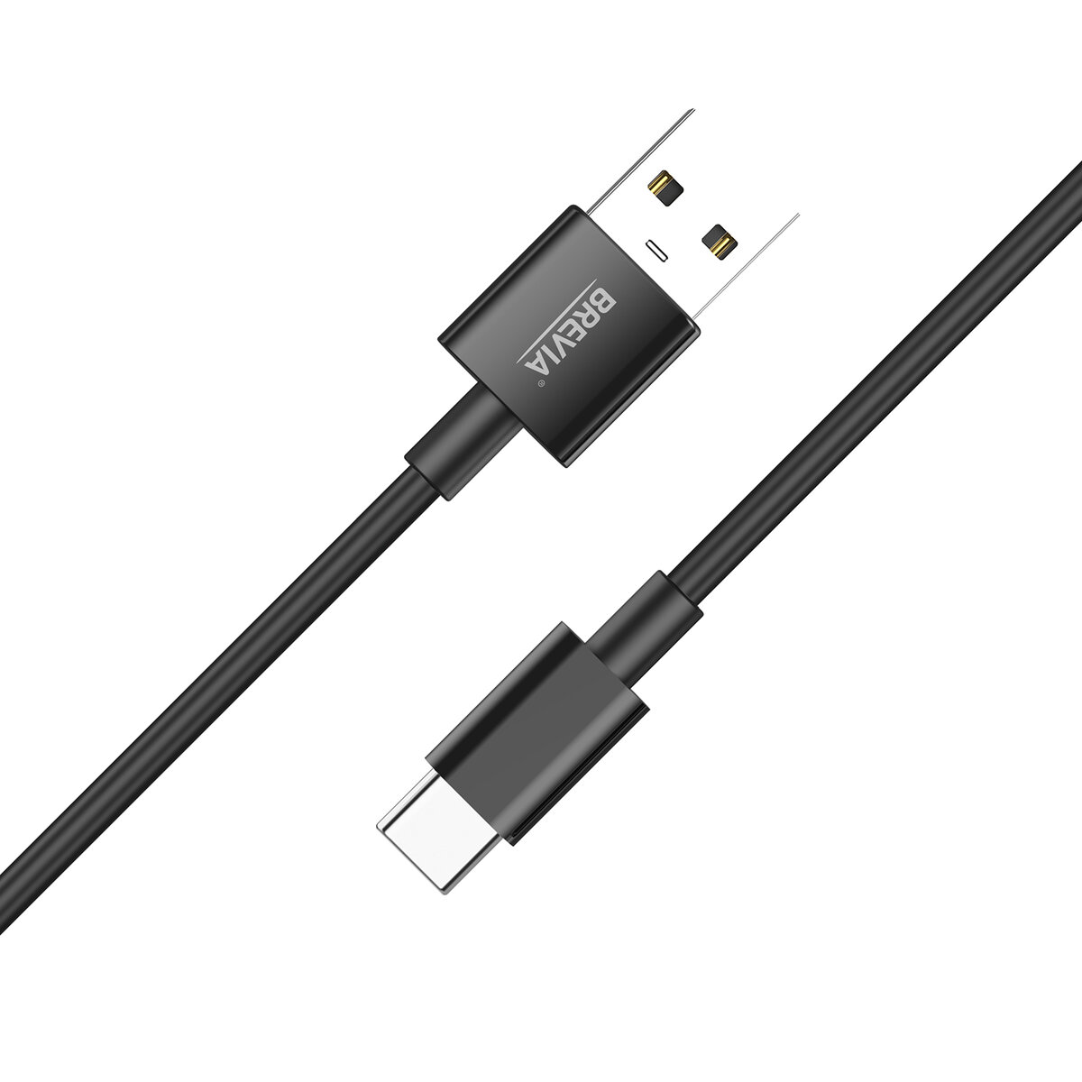 Кабель Brevia USB to Type-C 2,4А 1м, черный box (55100BUCC1) смотреть фото №2