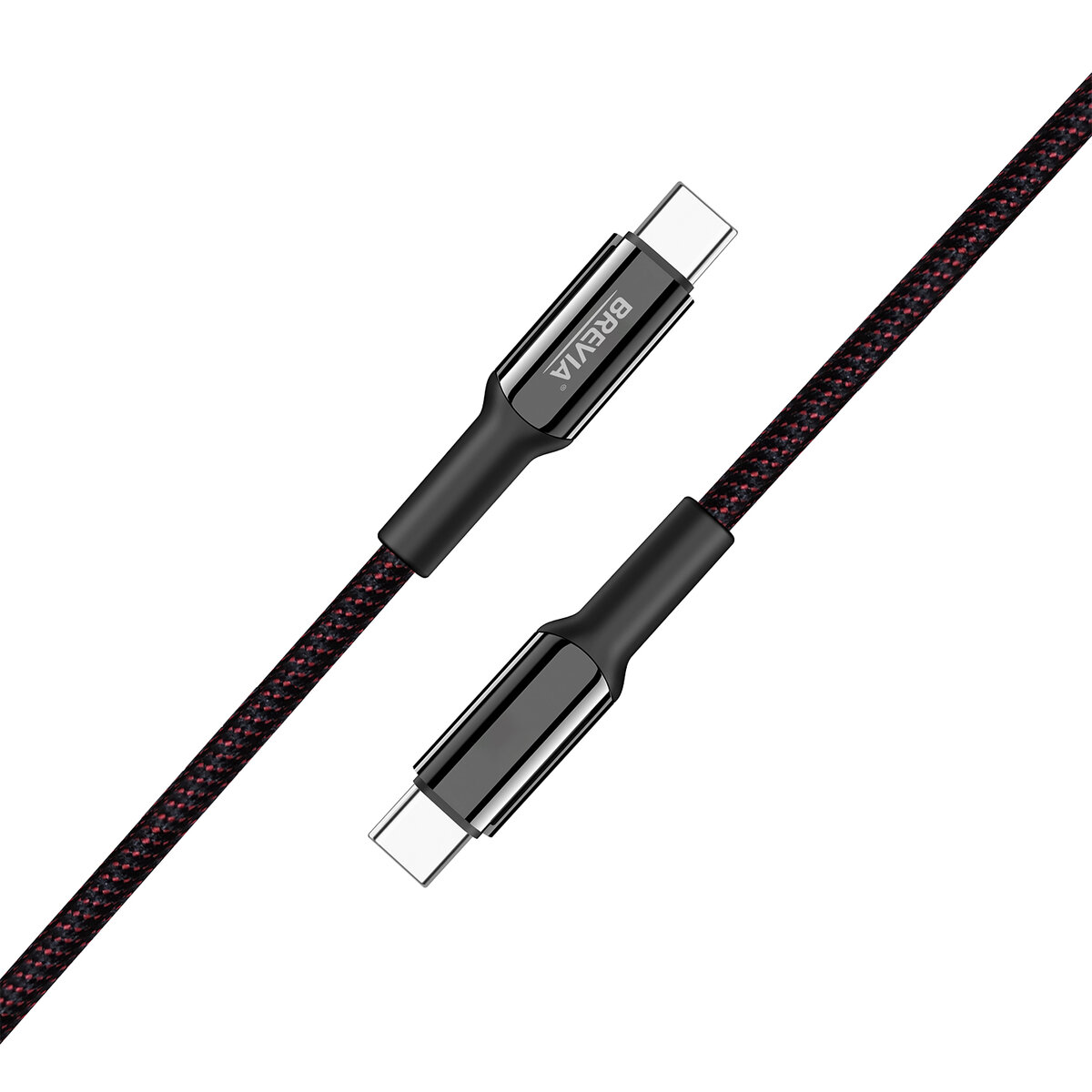 Кабель Brevia Type-C to Type-C 60W 1,2м, черный box (54120BCCC1) смотреть фото №2