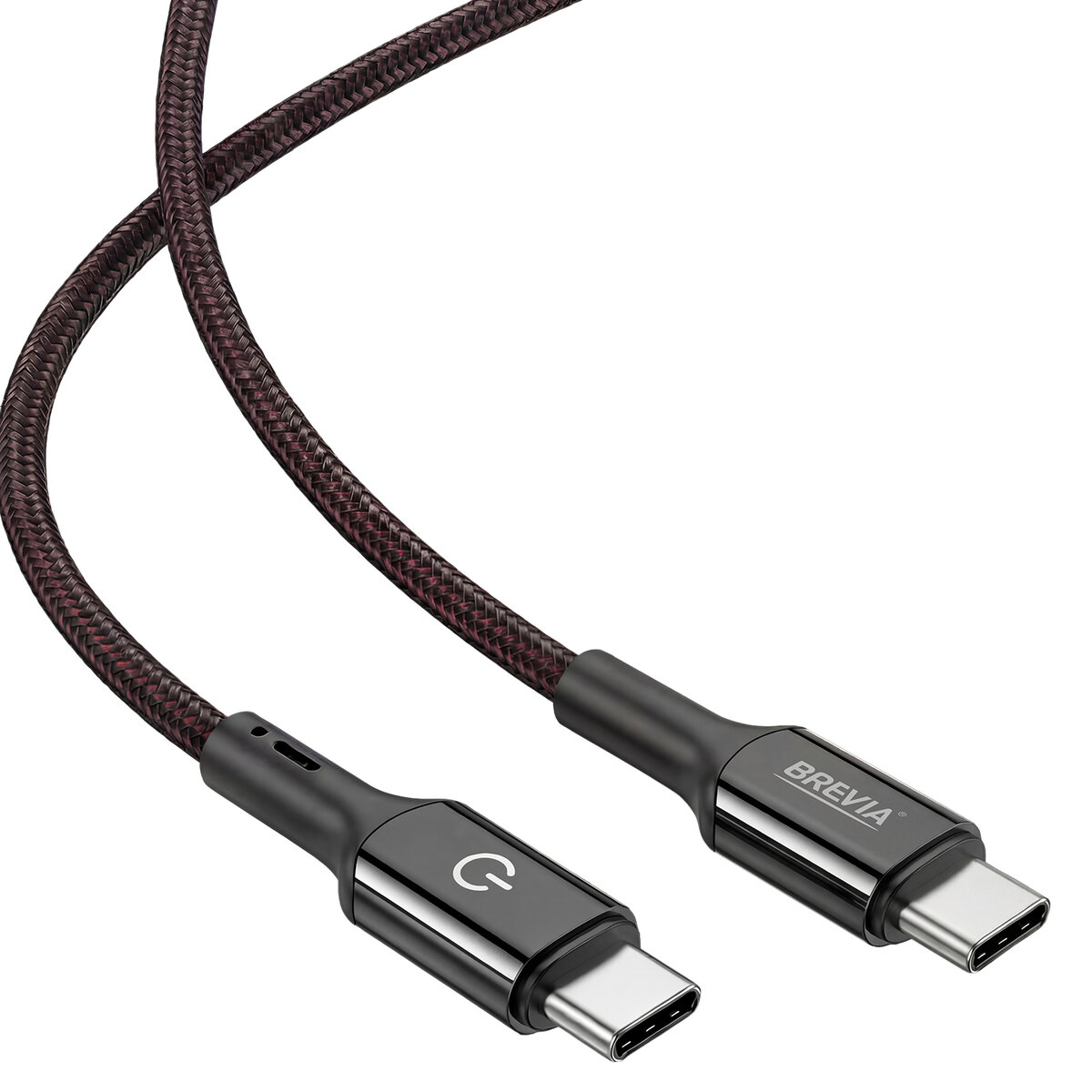 Кабель Brevia Type-C to Type-C 60W 1,2м, черный box (54120BCCC1) смотреть фото №3