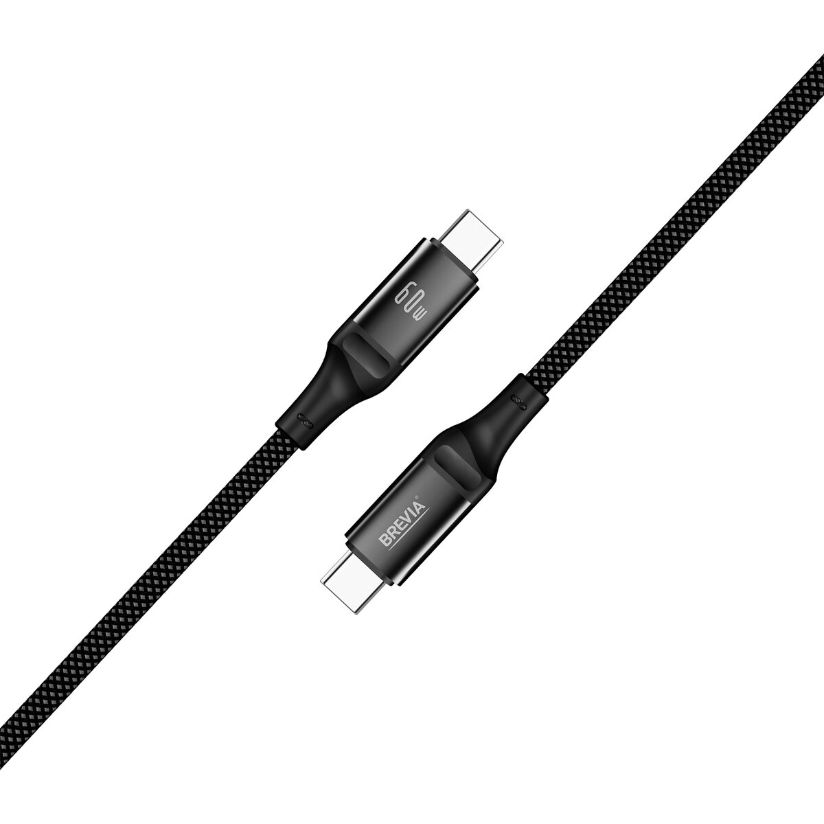 Кабель Brevia Type-C to Type-C 60W 1м, черный box (56100BCCC1) смотреть фото №2