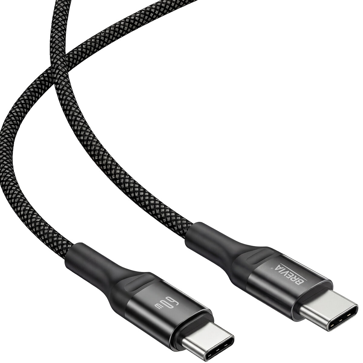 Кабель Brevia Type-C to Type-C 60W 1м, черный box (56100BCCC1) смотреть фото №3