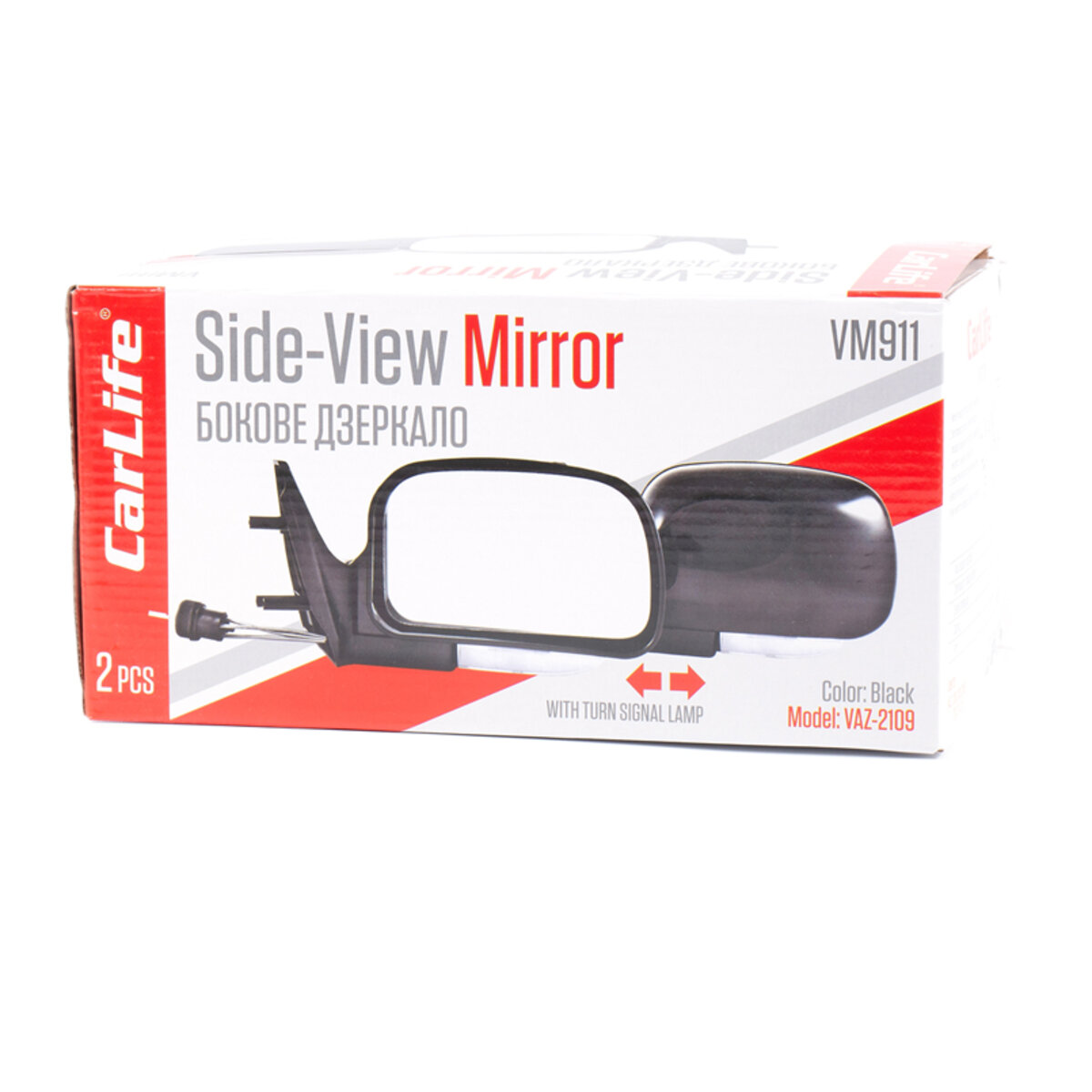 Дзеркала бокові Carlife, ВАЗ 2108, 09, 099, 13, 14,15, комп. 2шт (VM911) дивитися фото №3