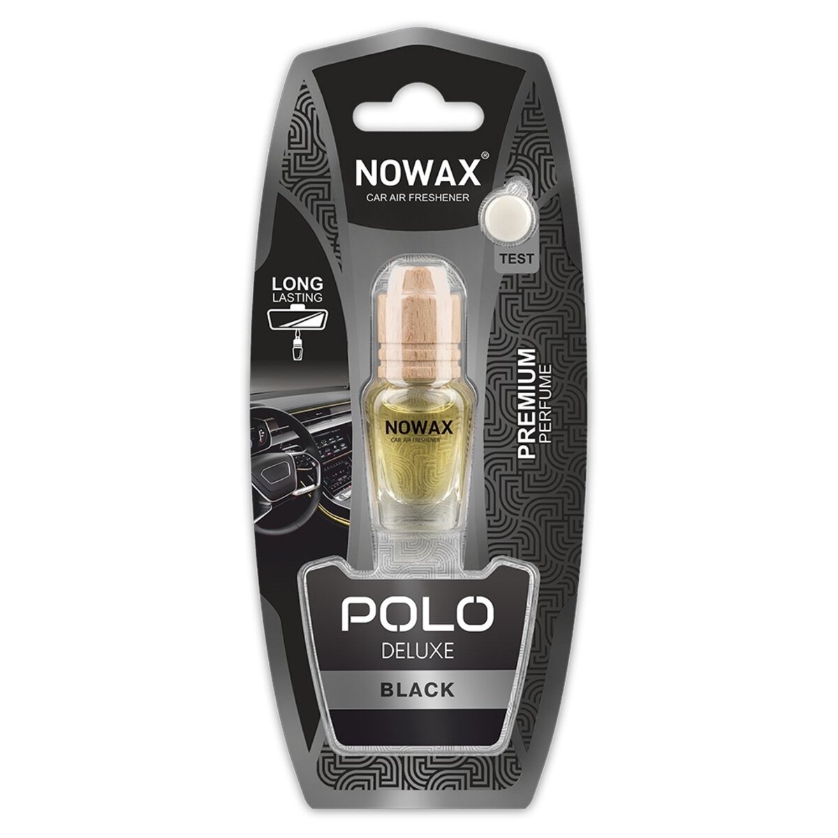 Ароматизатор повітря в блістері Nowax Polo Deluxe - Black 7мл (NX07815) дивитися фото №1