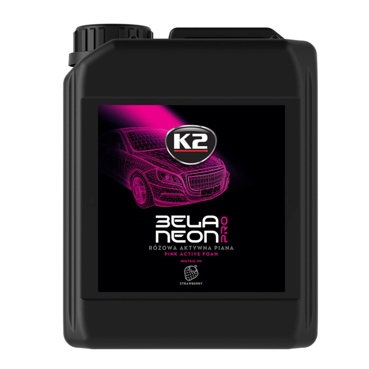 Активная пена K2 Bela Pro Neon для очистки кузова клубника 5л (D0155) смотреть фото №1