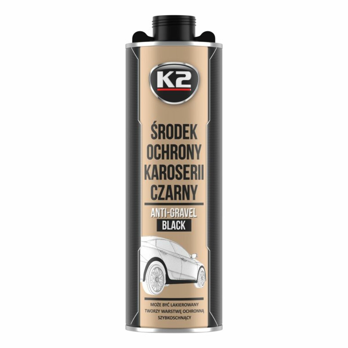 Антикоррозионное средство K2 Anti-Gravel черная 1л (L315P) смотреть фото №1