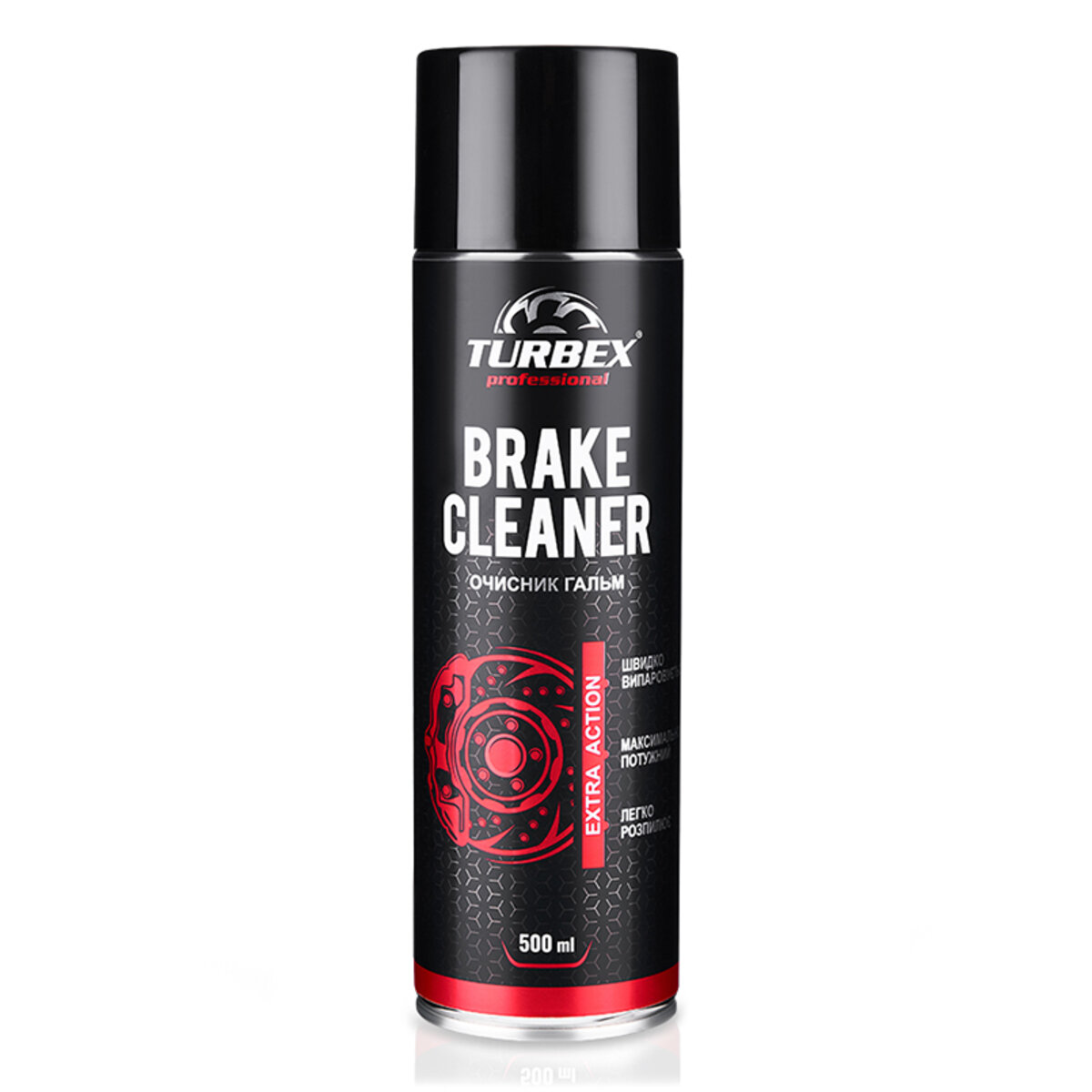 Очисник гальмівної системи Turbex Brake Cleaner 500мл (TR25934) дивитися фото №1