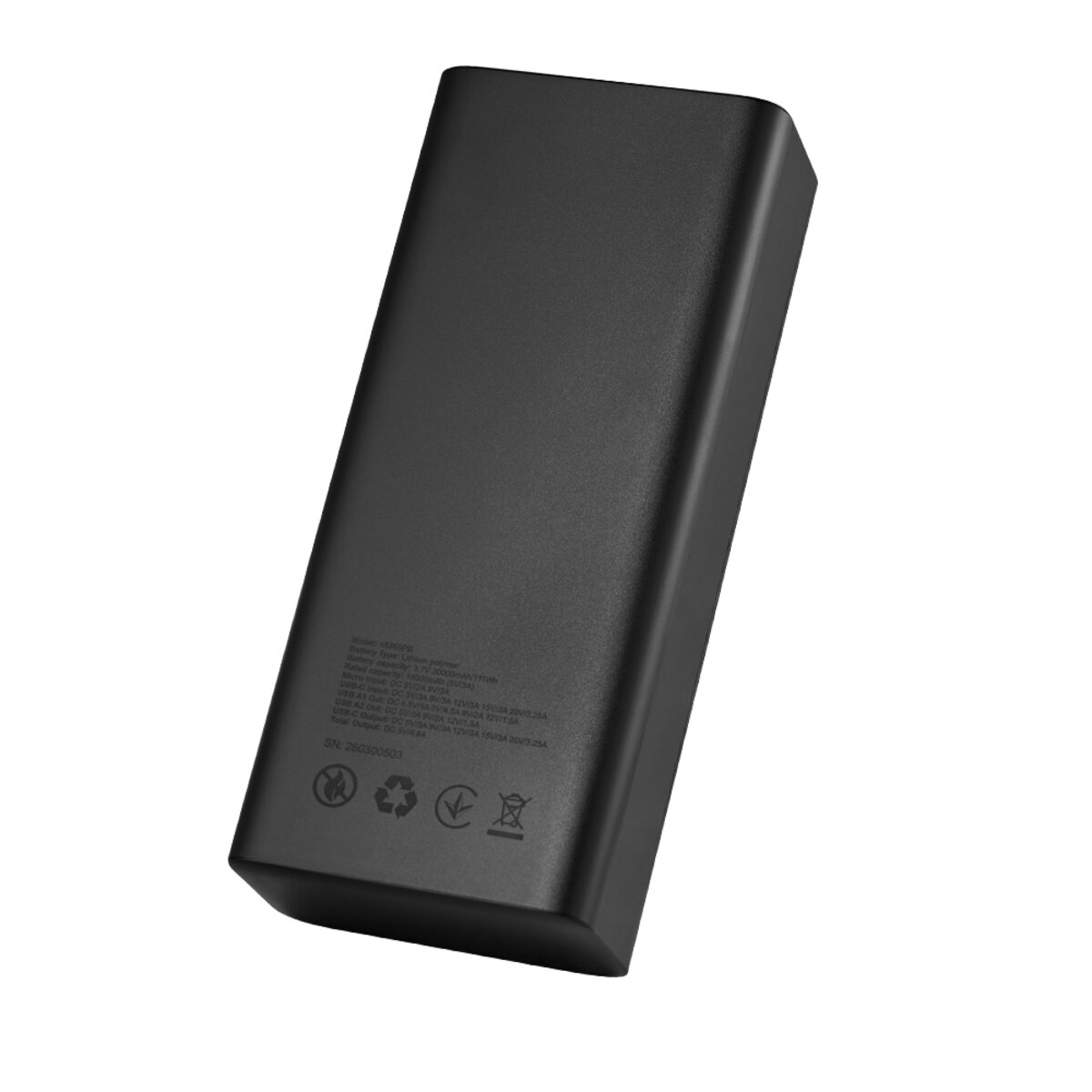Повербанк (Power Bank) Brevia 30000mAh 65W Li-Pol, LCD черный (45365PB) смотреть фото №2