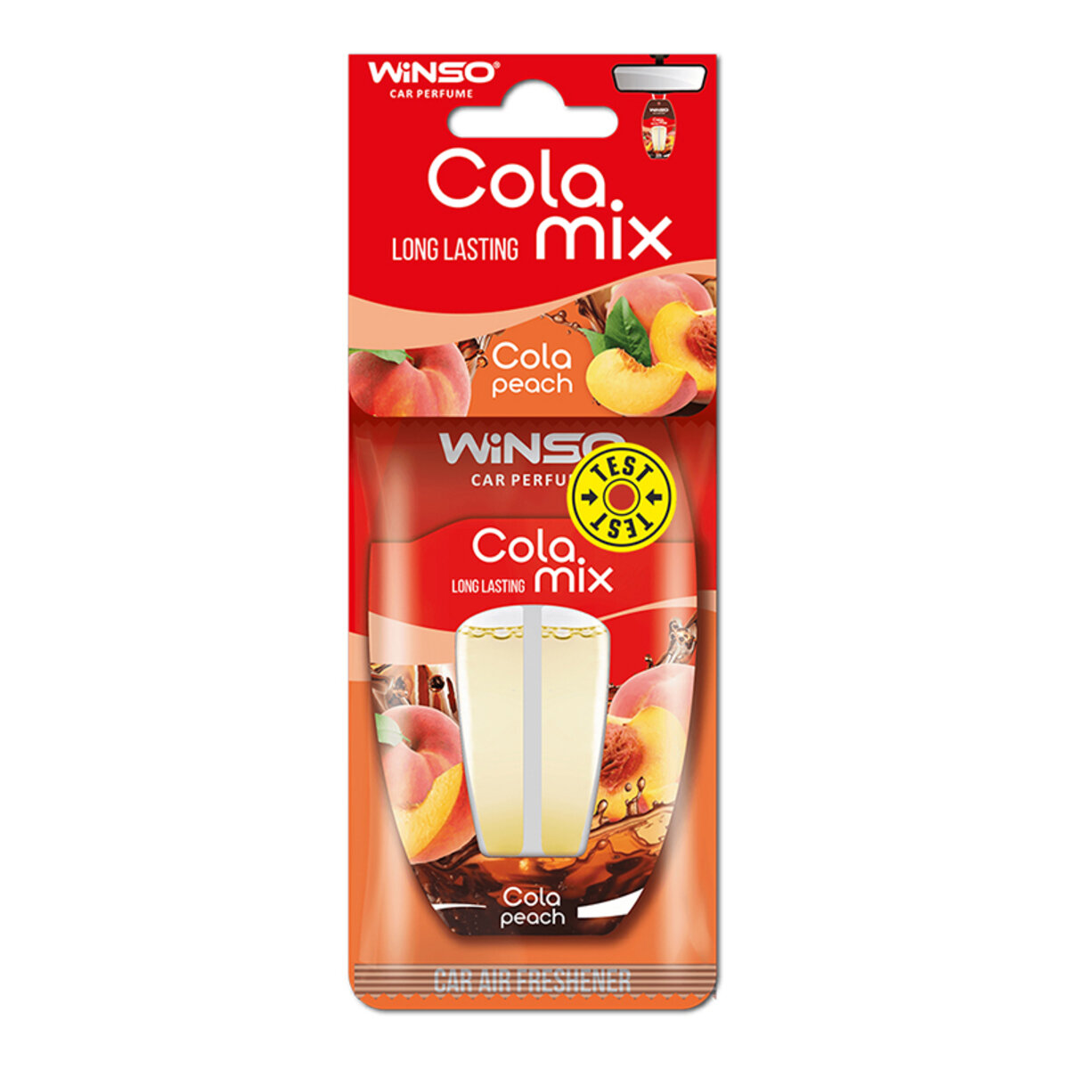Ароматизатор с двойной капсулой Winso Cola MIX - Cola & Peach (993290) смотреть фото №1