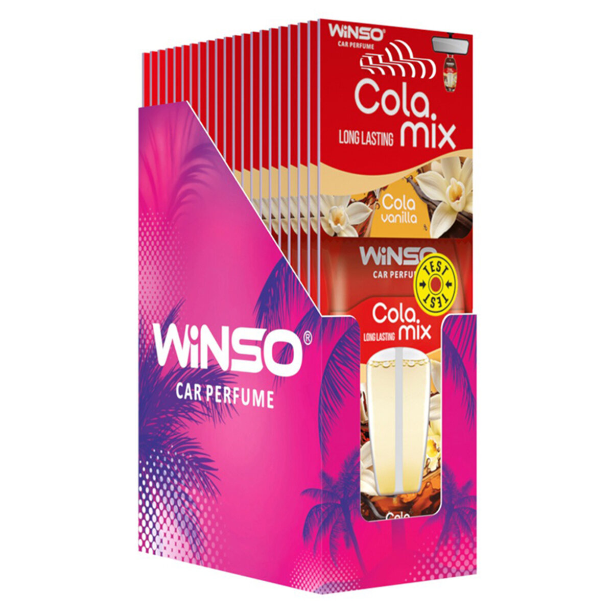 MIX ароматизаторов с двойной капсулой Winso Cola MIX 18шт (500253) смотреть фото №1