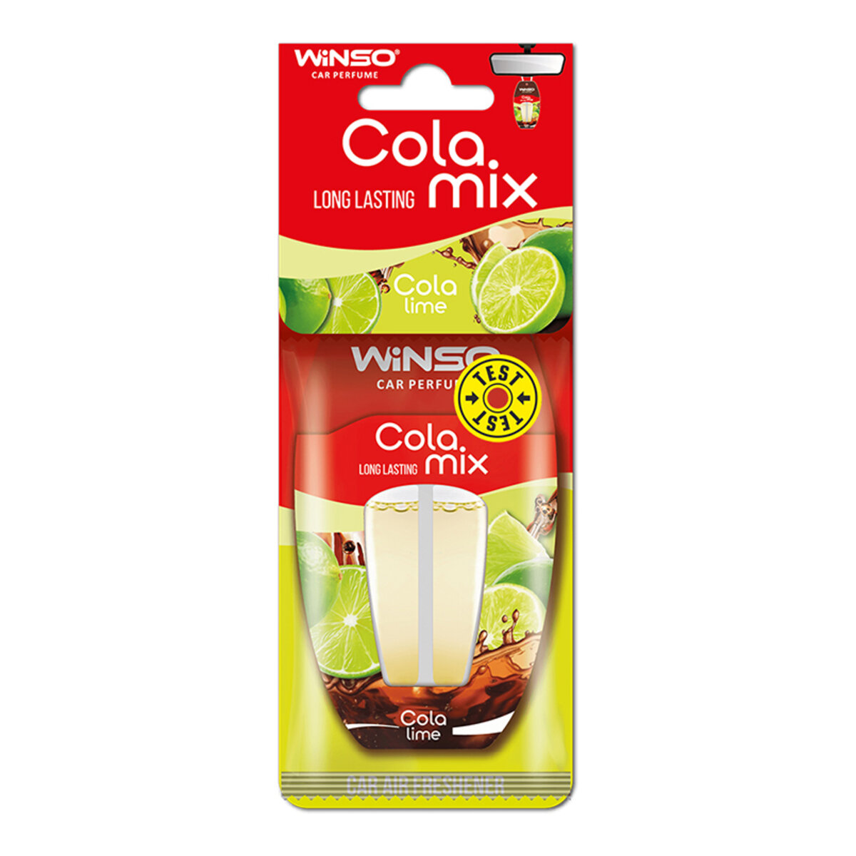 Ароматизатор с двойной капсулой Winso Cola MIX - Cola & Lime (993280) смотреть фото №1