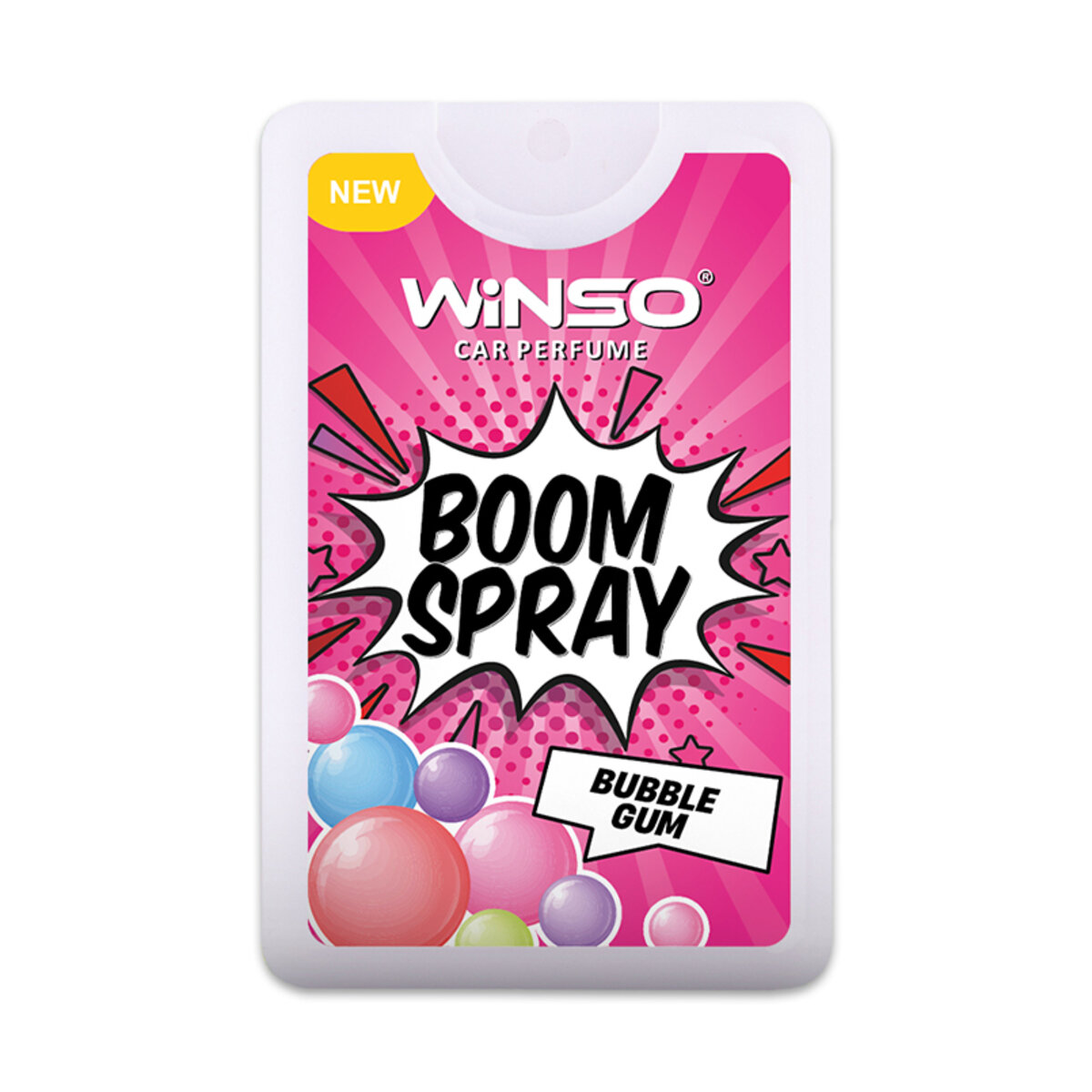 Ароматизатор Winso BOOM Spray - Bubble Gum 18мл спрей (992130) смотреть фото №1