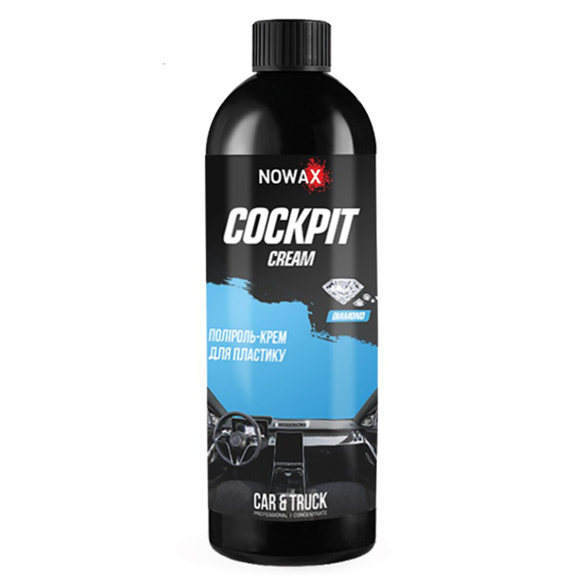 Крем-полироль для пластика Nowax Cockpit Cream Diamond, 750мл (NX75021) смотреть фото №1