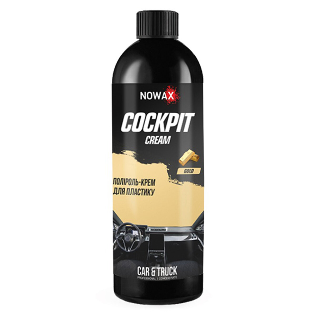 Крем-полироль для пластика Nowax Cockpit Cream Gold, 750мл (NX75020) смотреть фото №1