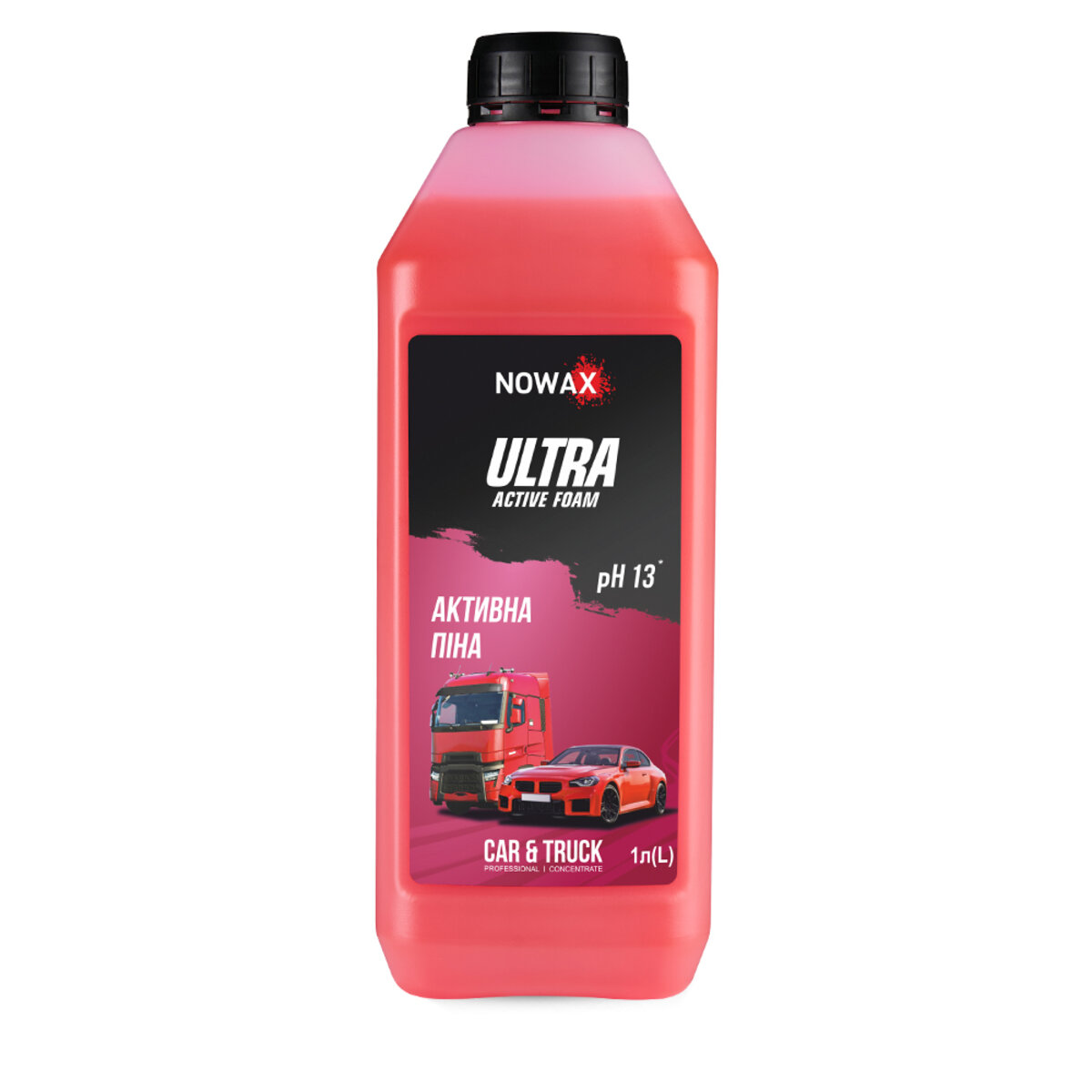 Активная пена Nowax Ultra Active Foam концентрат для бесконтактной мойки 1л (NX01181) смотреть фото №1