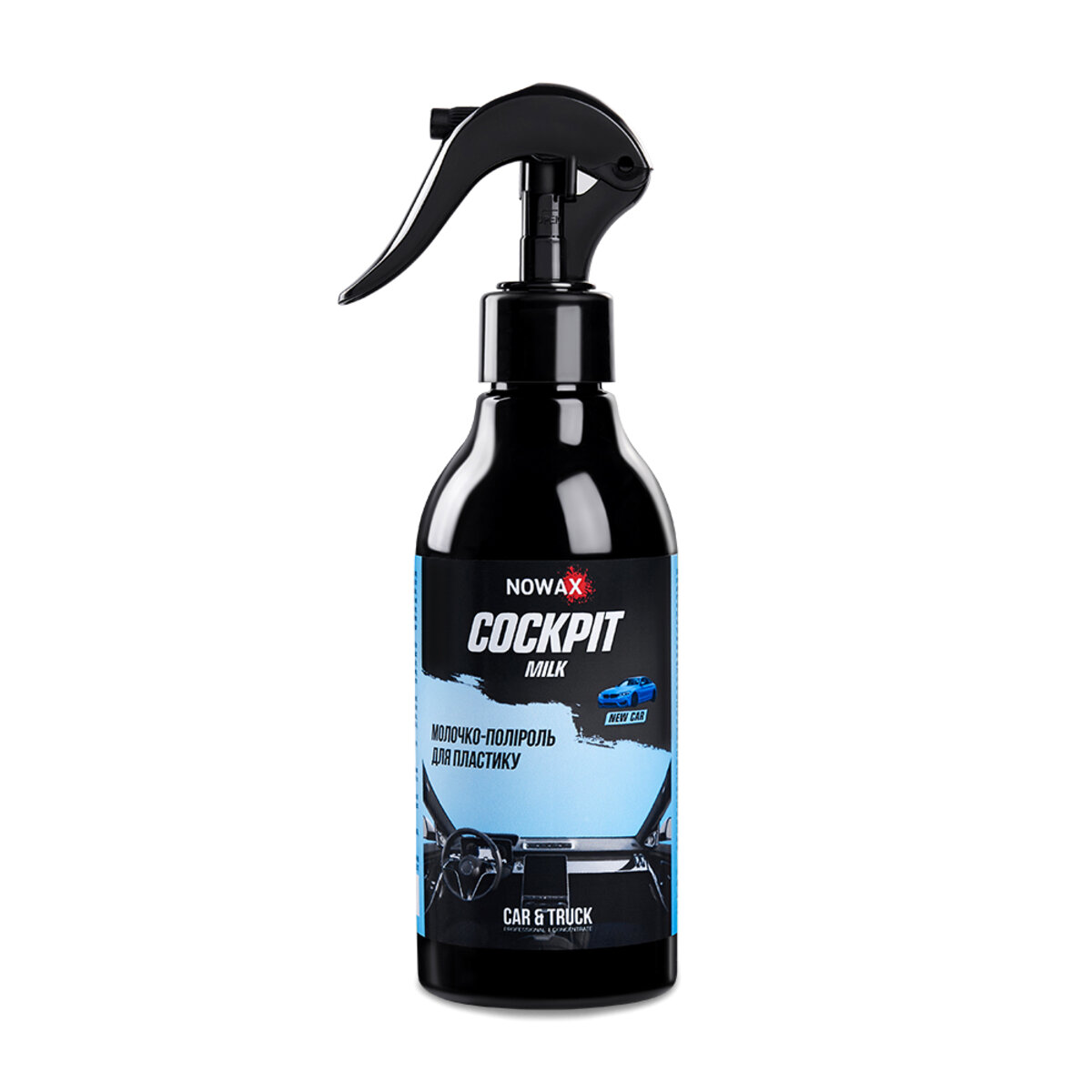 Молочко-полироль для пластика Nowax Cockpit Milk New Car, 280мл (NX86873) смотреть фото №1