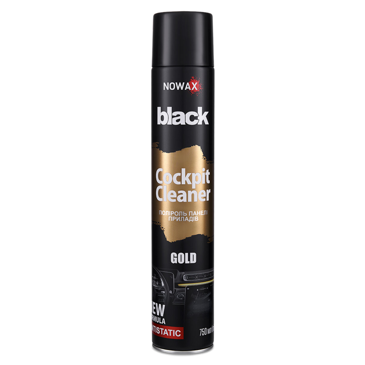 Полироль для приборной панели Nowax Cockpit Cleaner Spray Gold, 750мл (NX00712) смотреть фото №1