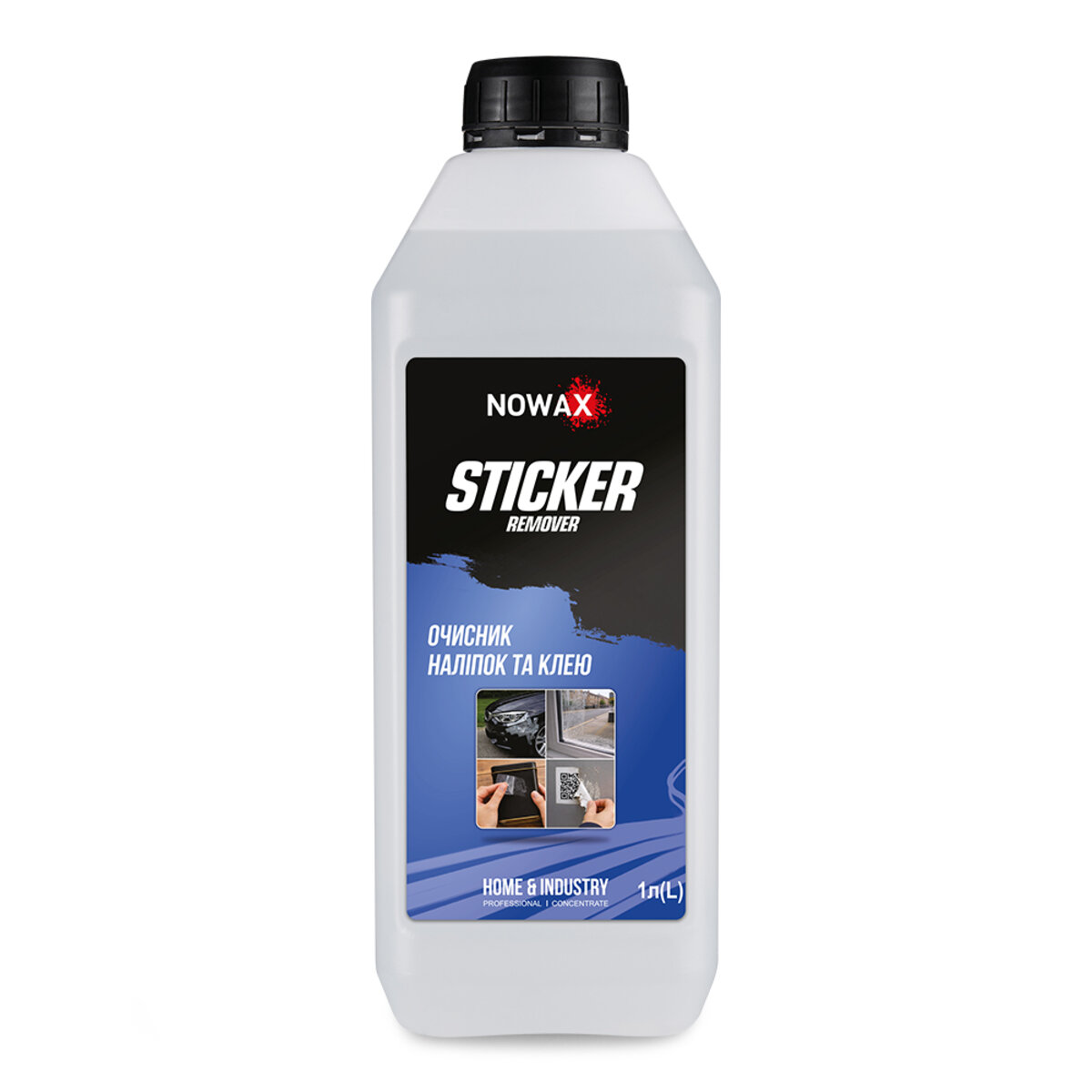 Очиститель наклеек и клея Nowax Sticker Remover, 1л (NX01196) смотреть фото №1