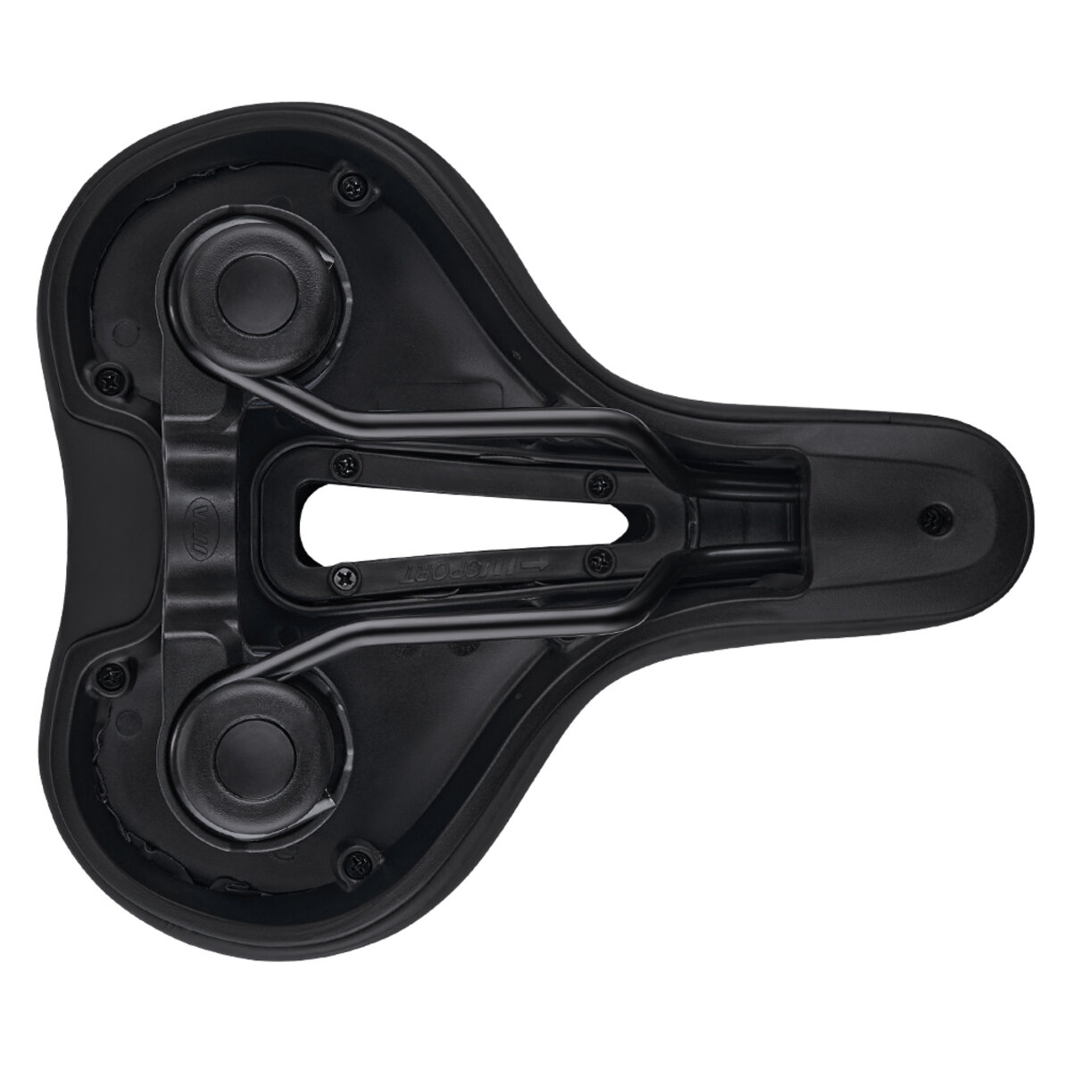 Сідло велосипедне Greys 245мм*205мм чорне (GR70230) дивитися фото №3