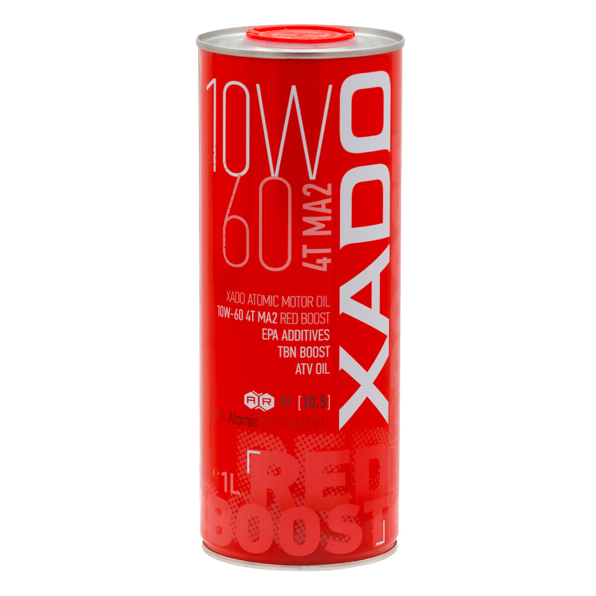 Моторное масло Xado Atomic Oil 4T MA2 Red Boos 10W-60 1л (XA 26128) смотреть фото №1