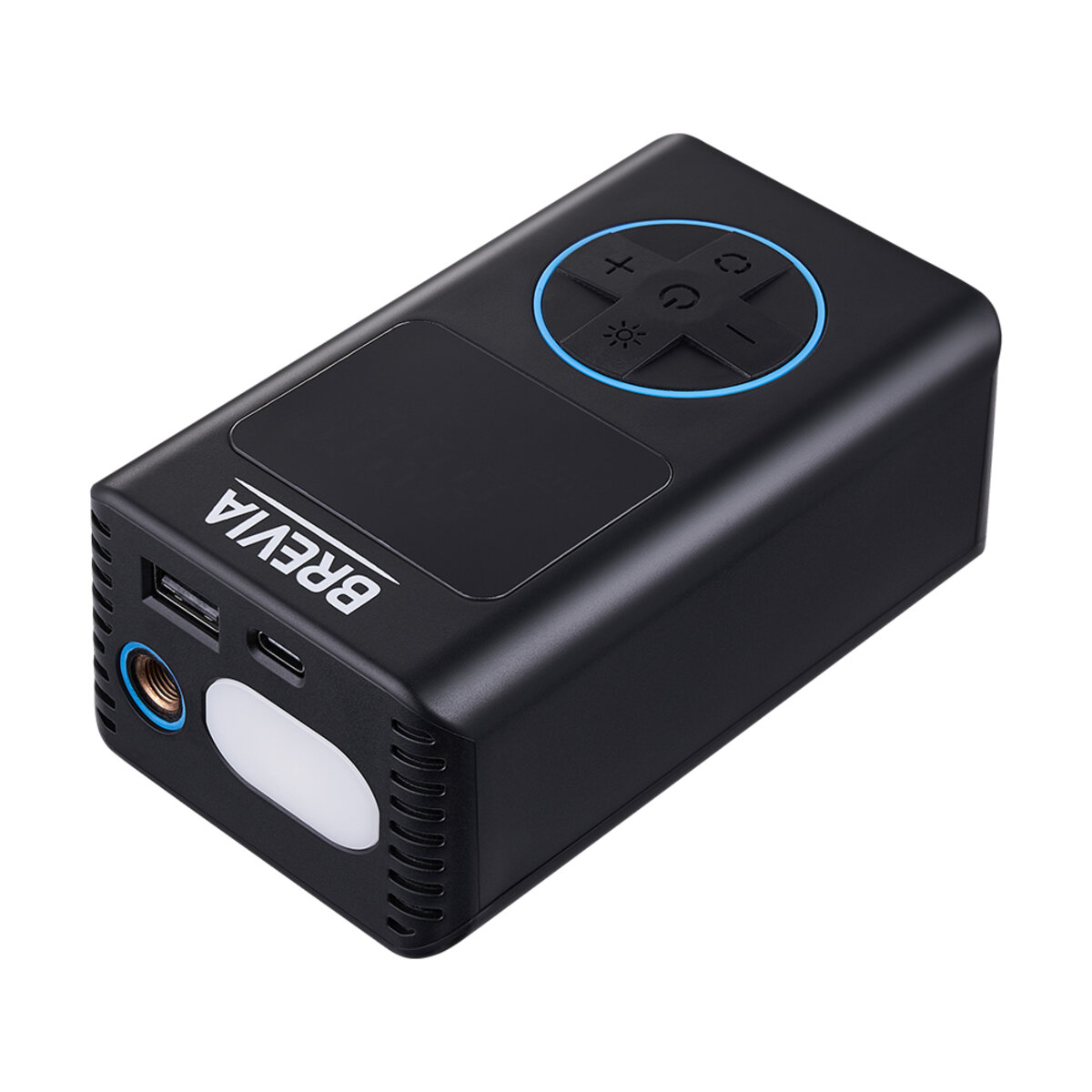 Компрессор портативный Brevia 3в1 10Атм 19л/мин 4000mAh с LED-фонарем и автостопом + PowerBank (25110PTI) смотреть фото №1
