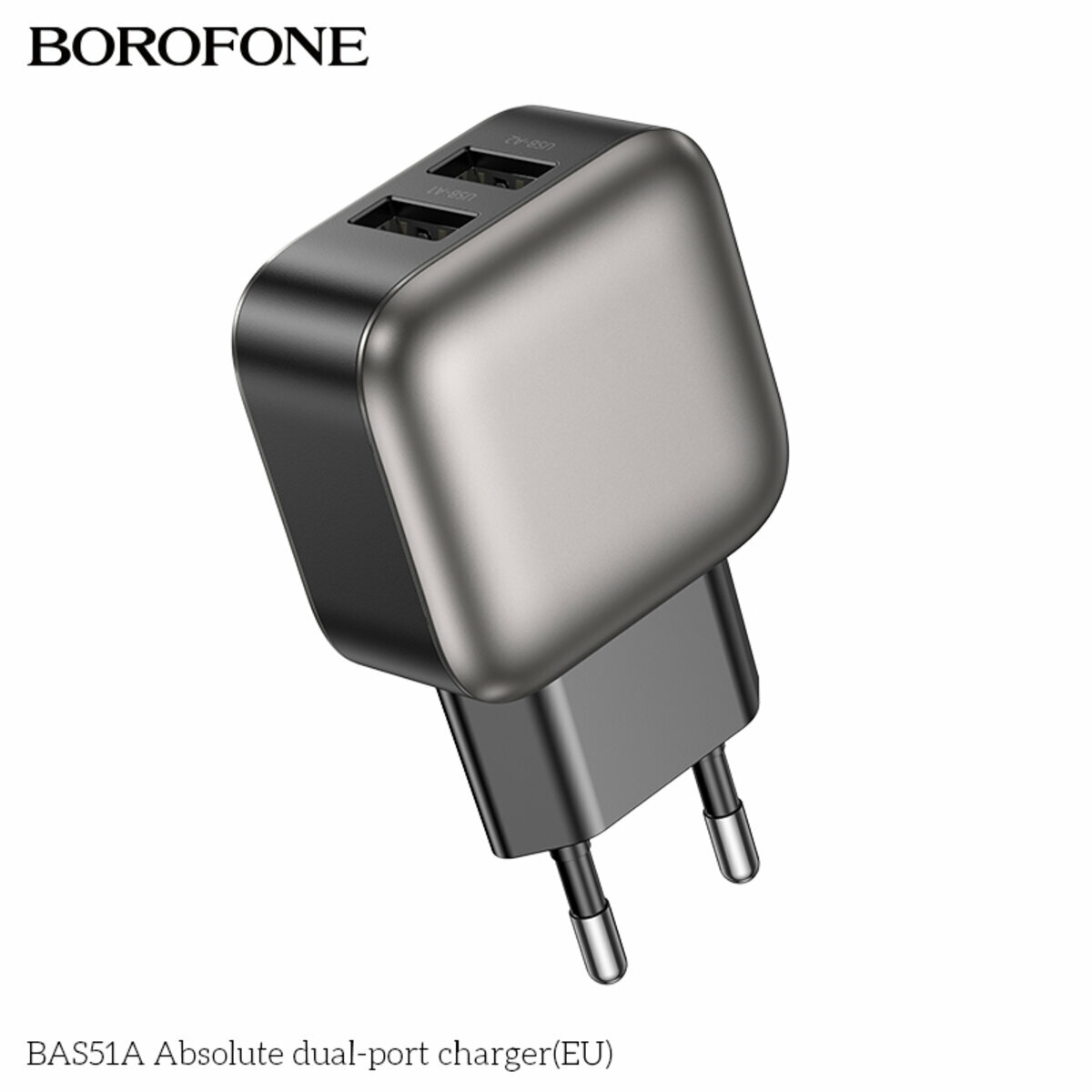 Мережевий зарядний пристрій Borofone BAS51A Absolute чорний (BF-BAS51A-Black) дивитися фото №7