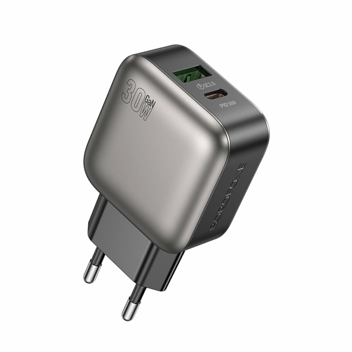 Мережевий зарядний пристрій Borofone BAS55A Absolute PD30W+QC3.0 чорний (BF-BAS55A-Black) дивитися фото №1