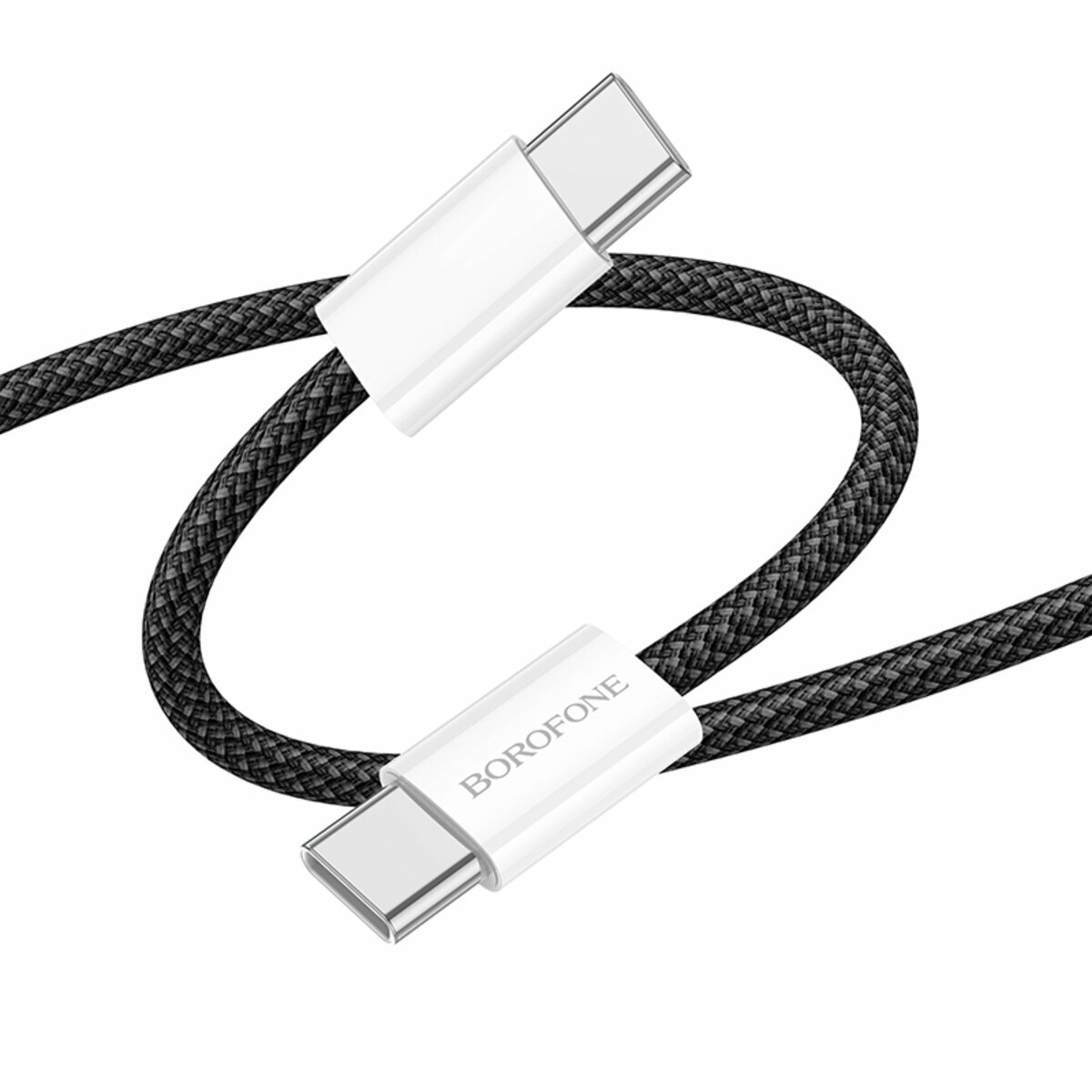 Кабель Borofone BX103 Original 60W Type-C to Type-C 1м черный (BF-BX103-CC-Black) смотреть фото №1